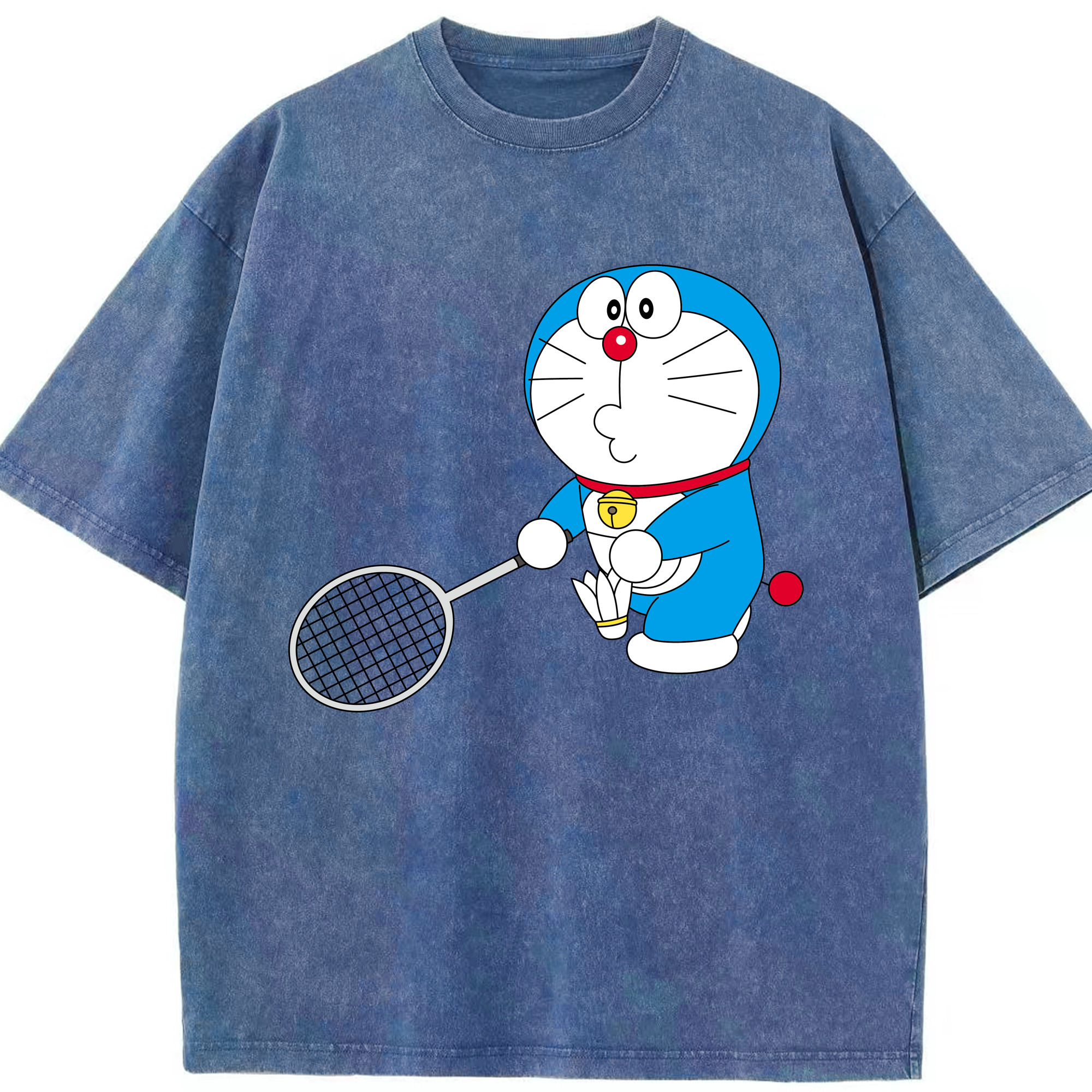 （画像用） ドラえもん Doraemon 綿100% ヴィンテージ風 半袖Tシャツ（フロントプリント）