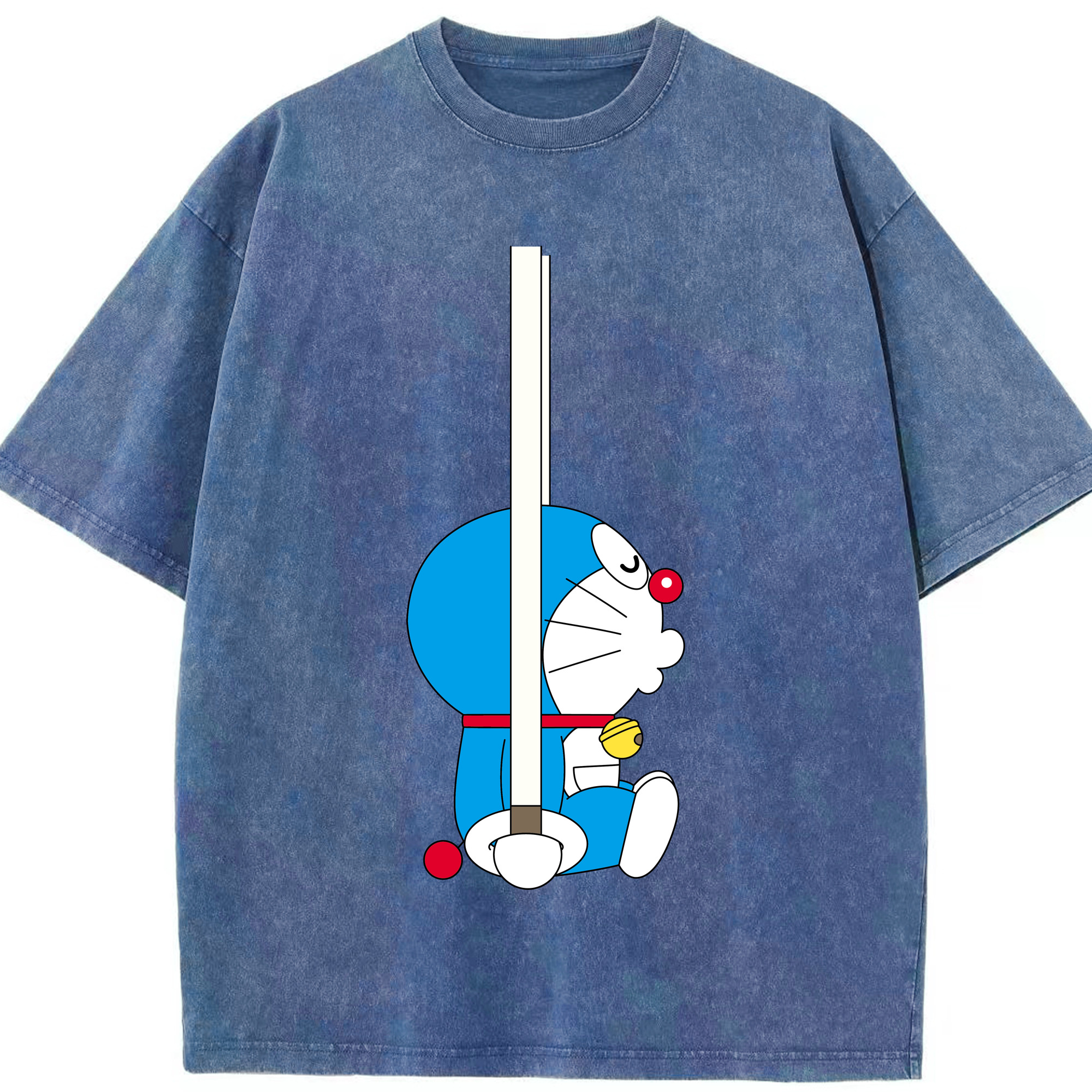 （画像用） ドラえもん Doraemon 綿100% ヴィンテージ風 半袖Tシャツ（フロントプリント）
