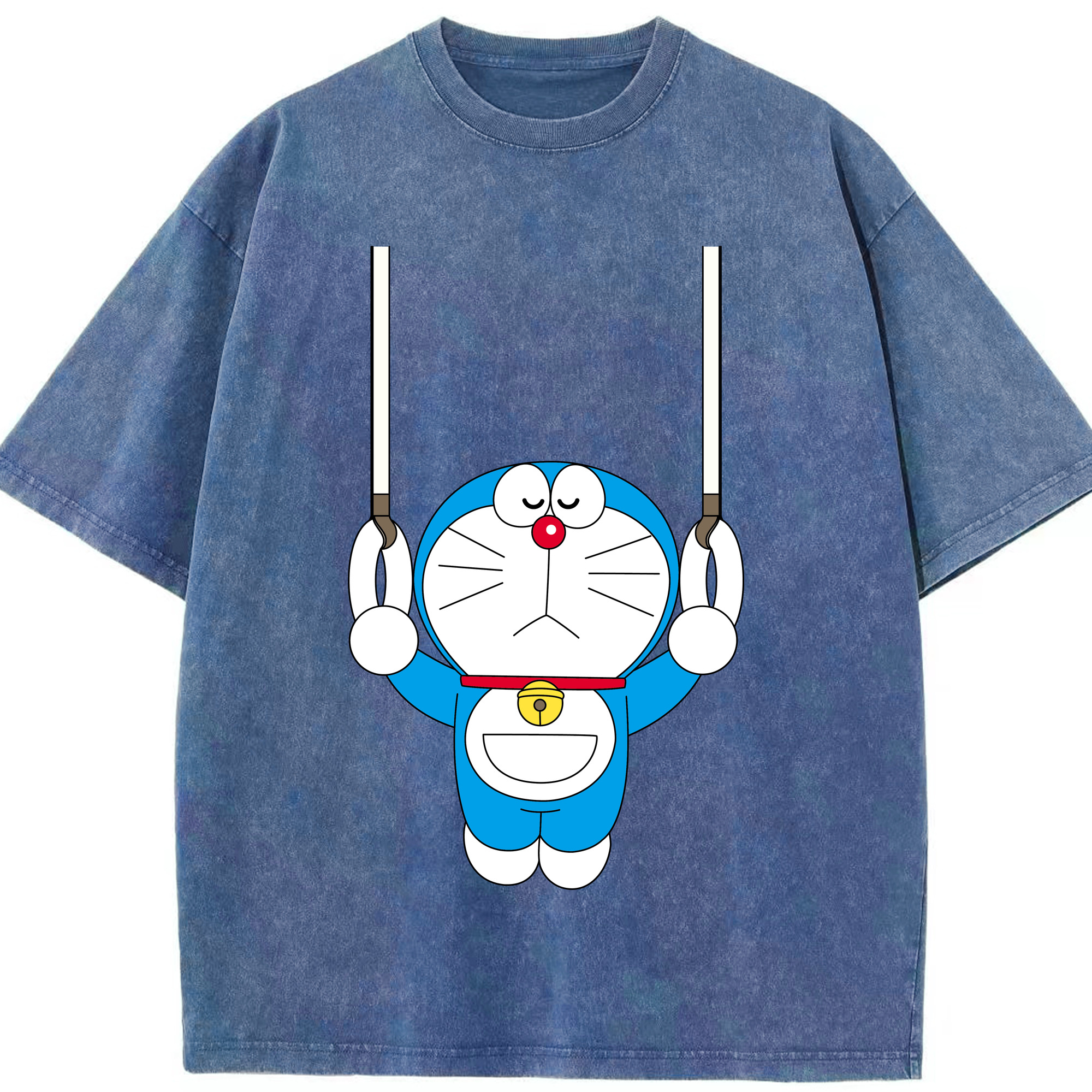（画像用） ドラえもん Doraemon 綿100% ヴィンテージ風 半袖Tシャツ（フロントプリント）