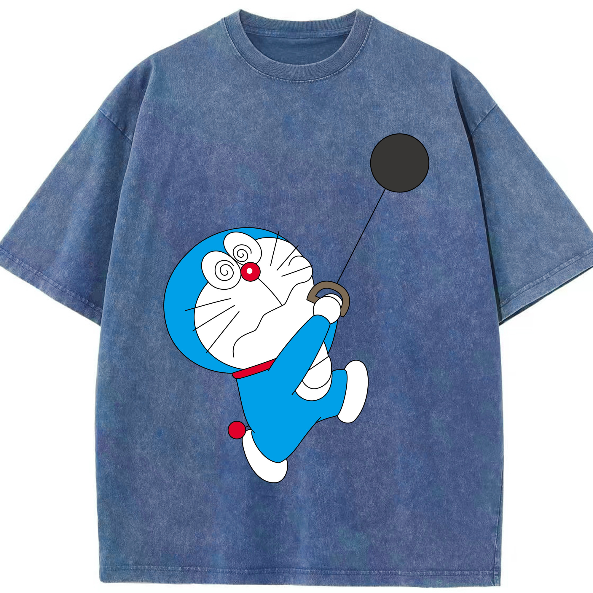 （画像用） ドラえもん Doraemon 綿100% ヴィンテージ風 半袖Tシャツ（フロントプリント）