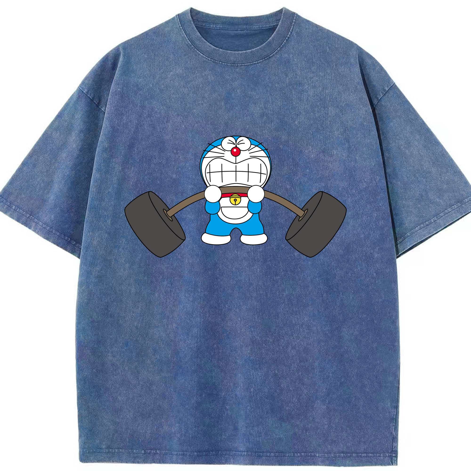 （画像用） ドラえもん Doraemon 綿100% ヴィンテージ風 半袖Tシャツ（フロントプリント）