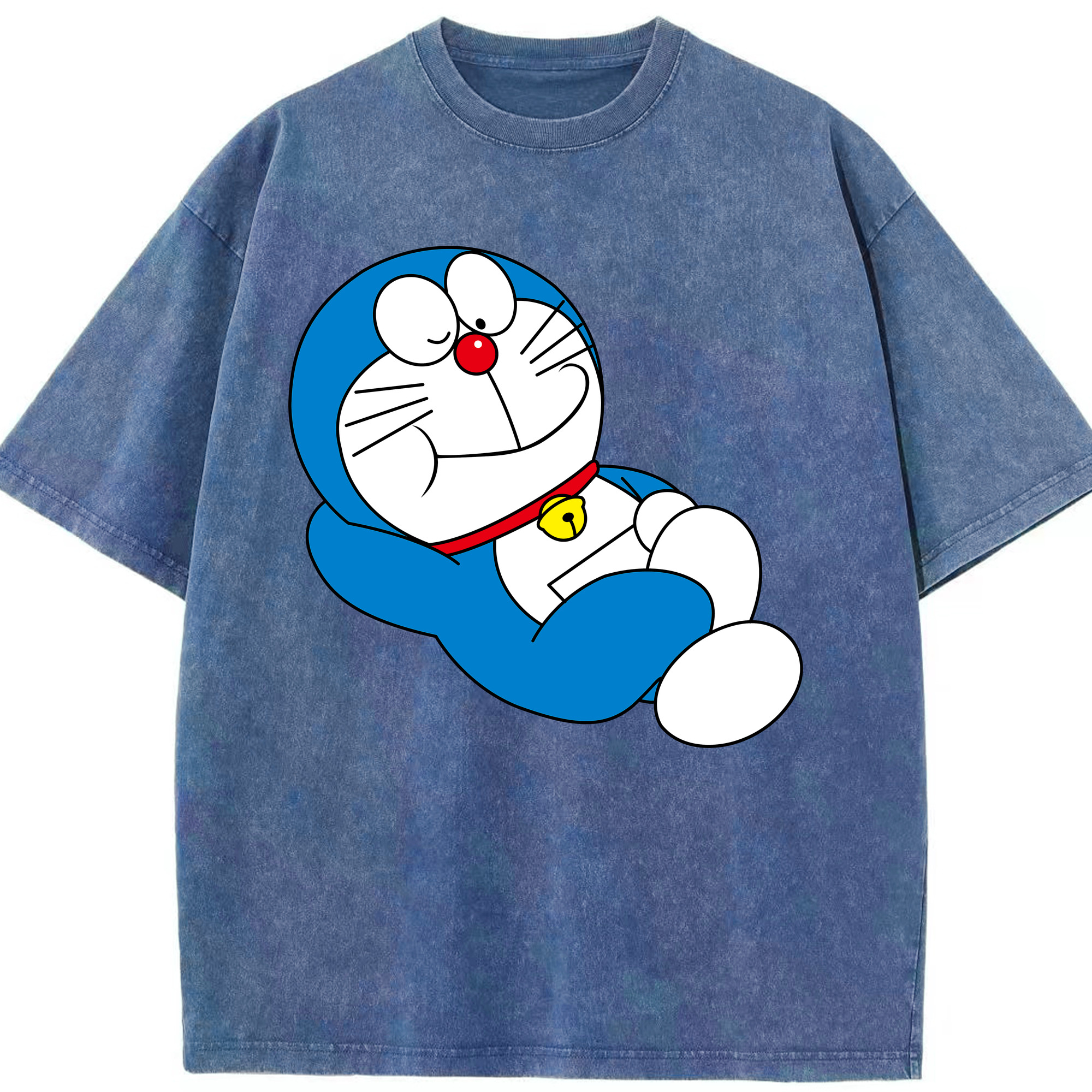 （画像用） ドラえもん Doraemon 綿100% ヴィンテージ風 半袖Tシャツ（フロントプリント）