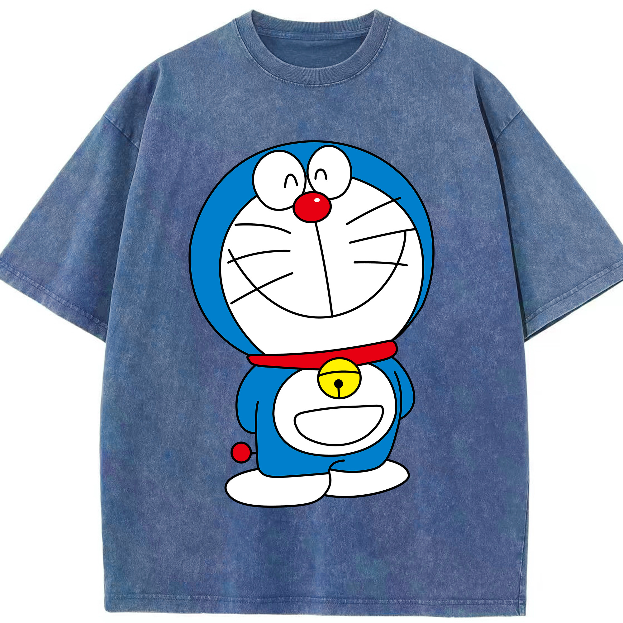 （画像用） ドラえもん Doraemon 綿100% ヴィンテージ風 半袖Tシャツ（フロントプリント）