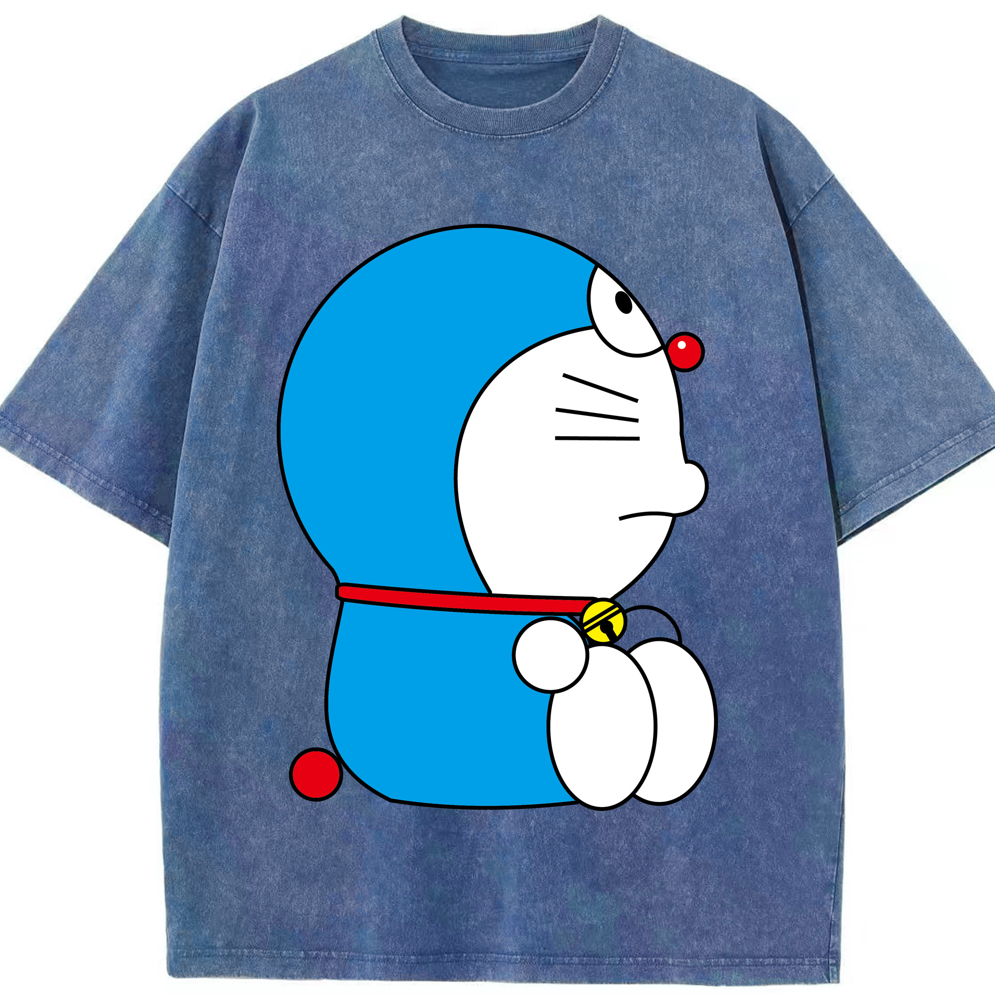 （画像用） ドラえもん Doraemon 綿100% ヴィンテージ風 半袖Tシャツ（フロントプリント）