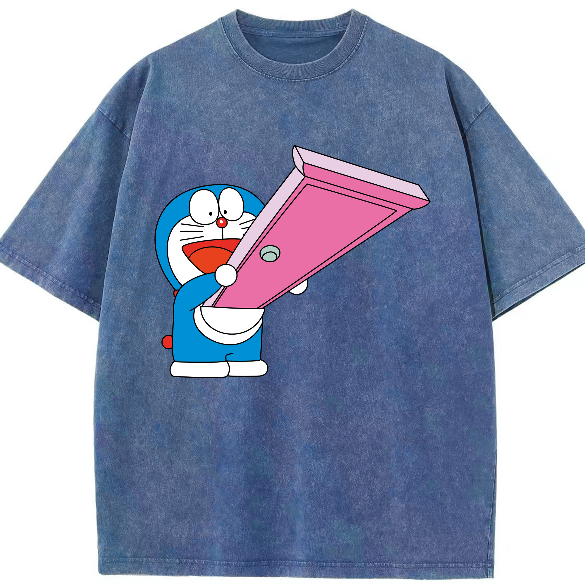 （画像用） ドラえもん Doraemon 綿100% ヴィンテージ風 半袖Tシャツ（フロントプリント）