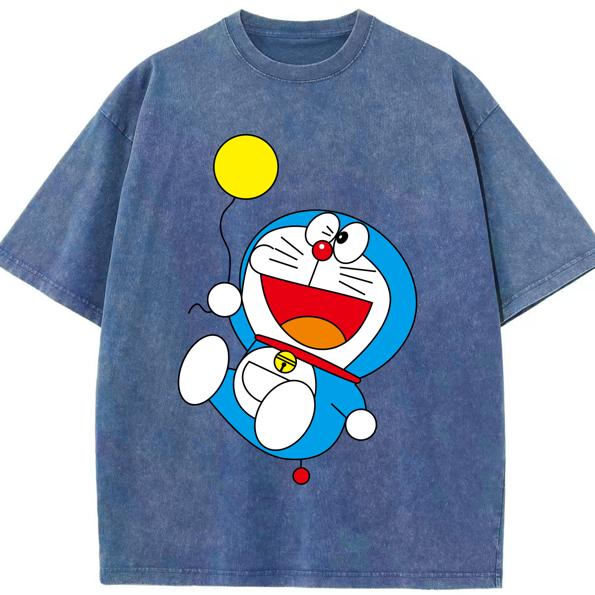 （画像用） ドラえもん Doraemon 綿100% ヴィンテージ風 半袖Tシャツ（フロントプリント）