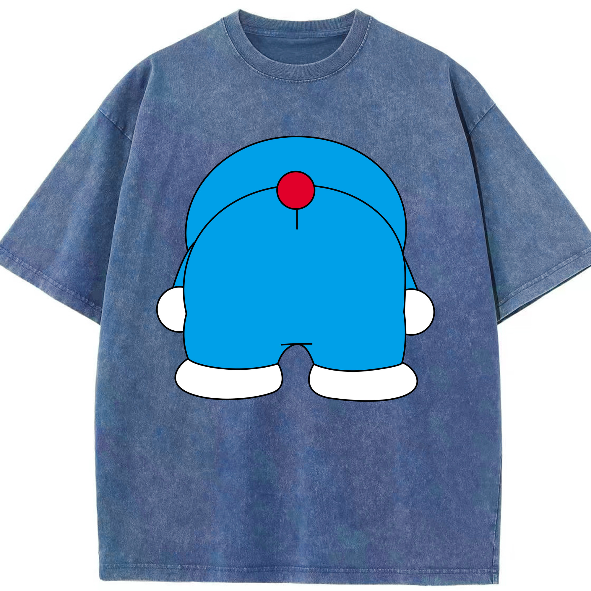 （画像用） ドラえもん Doraemon 綿100% ヴィンテージ風 半袖Tシャツ（フロントプリント）