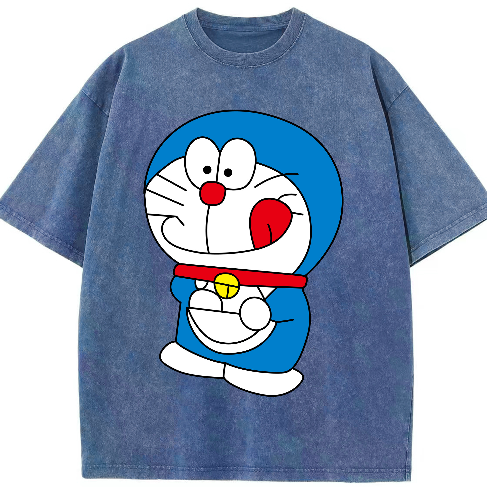 （画像用） ドラえもん Doraemon 綿100% ヴィンテージ風 半袖Tシャツ（フロントプリント）