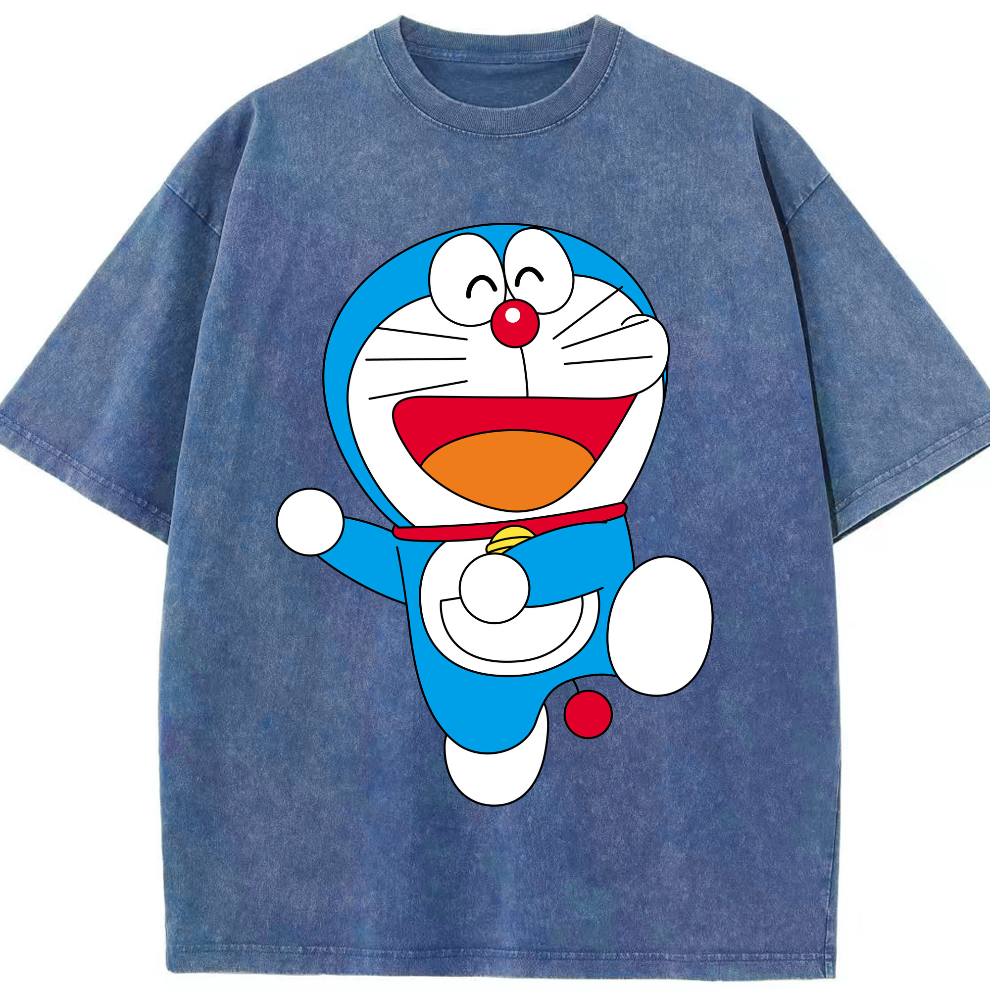 （画像用） ドラえもん Doraemon 綿100% ヴィンテージ風 半袖Tシャツ（フロントプリント）