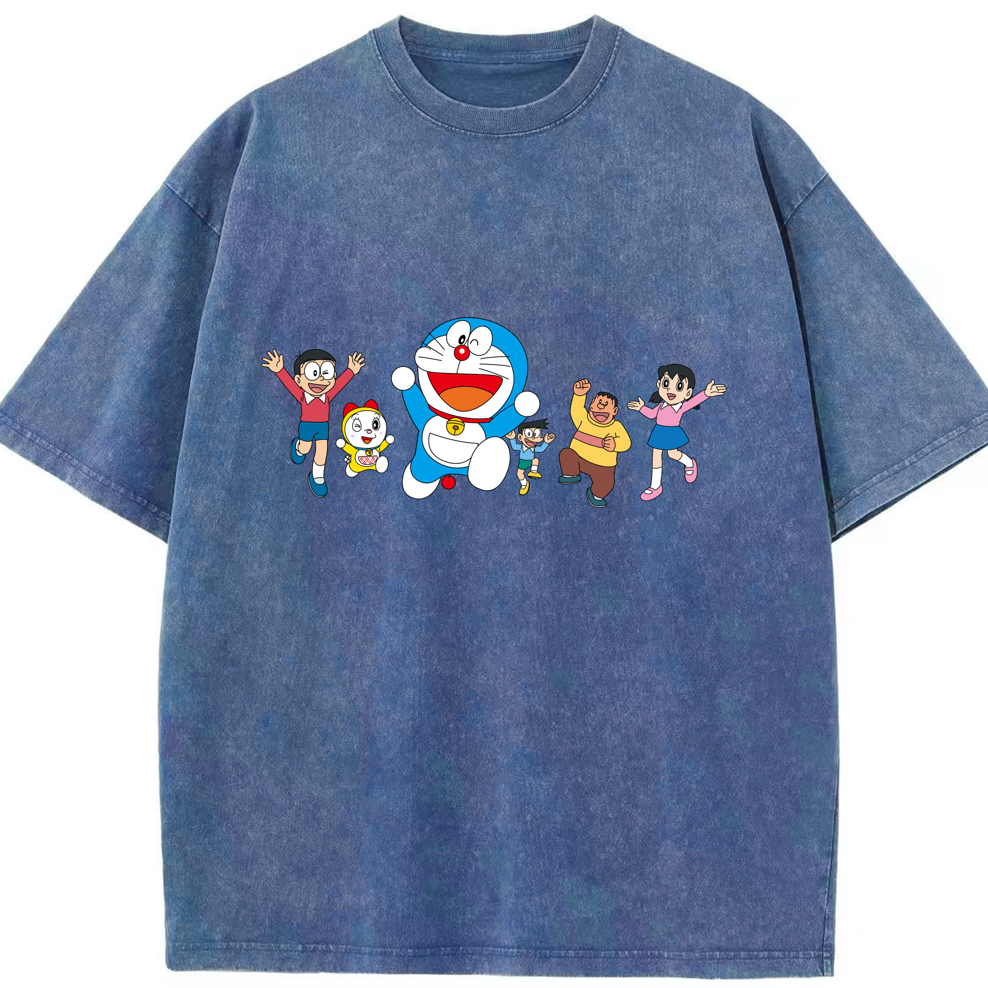 （画像用） ドラえもん 骨川 スネ夫 Doraemon Honekawa Suneo 綿100% ヴィンテージ風 半袖Tシャツ（フロントプリント）