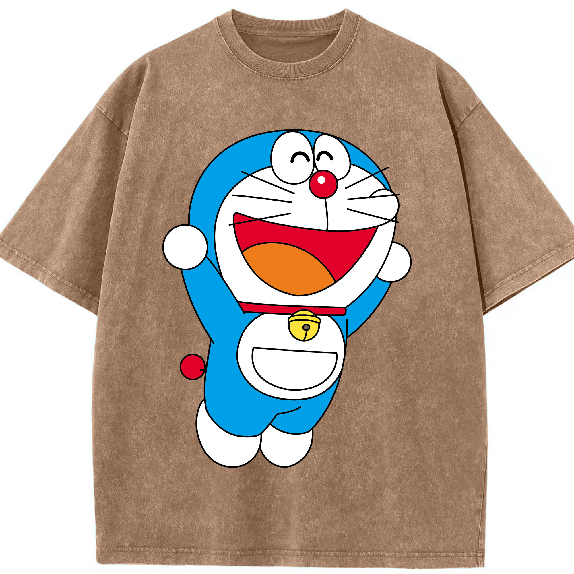 （画像用） ドラえもん Doraemon 綿100% ヴィンテージ風 半袖Tシャツ（フロントプリント）