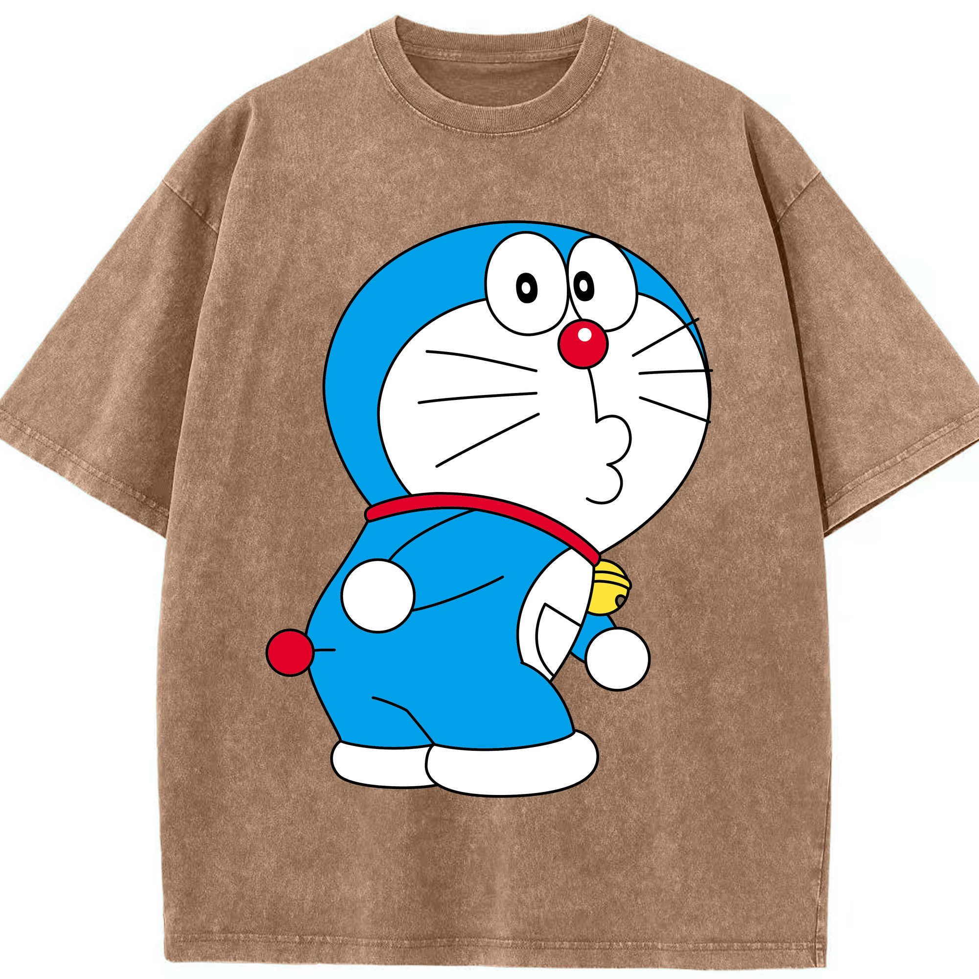 （画像用） ドラえもん Doraemon 綿100% ヴィンテージ風 半袖Tシャツ（フロントプリント）