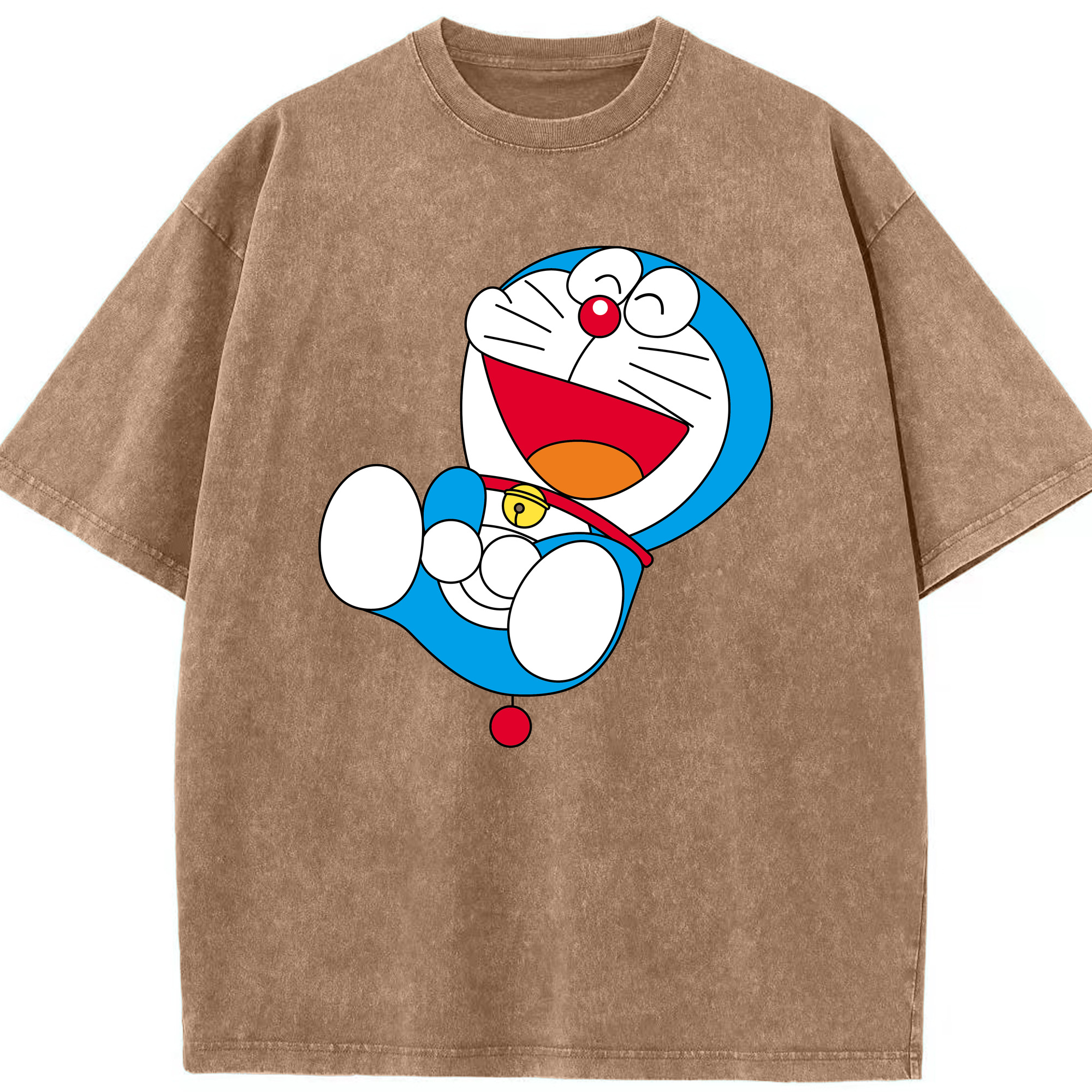 （画像用） ドラえもん Doraemon 綿100% ヴィンテージ風 半袖Tシャツ（フロントプリント）