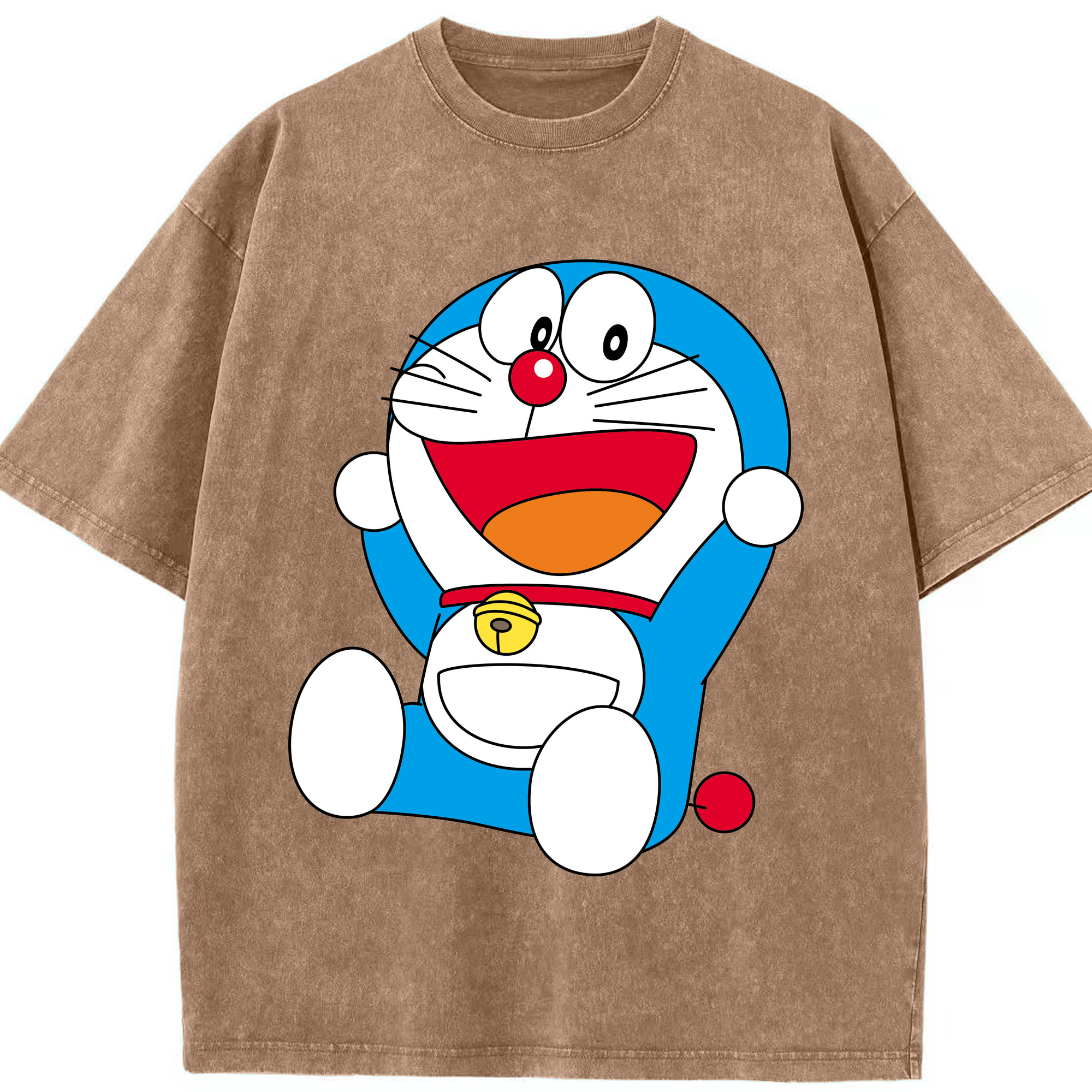 （画像用） ドラえもん Doraemon 綿100% ヴィンテージ風 半袖Tシャツ（フロントプリント）