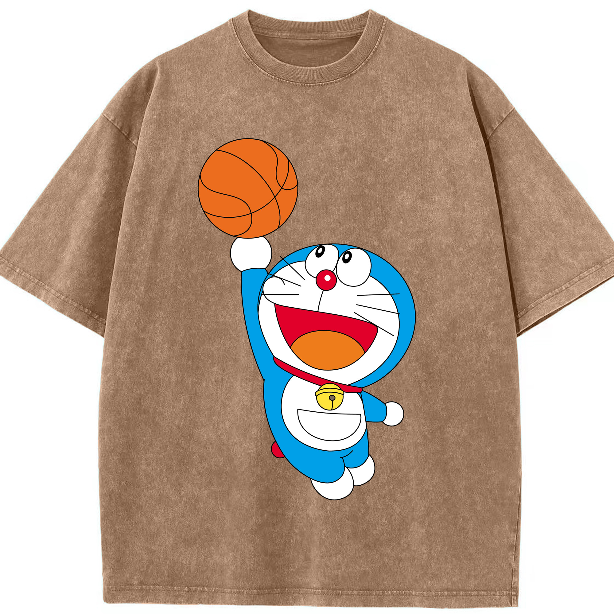 （画像用） ドラえもん Doraemon 綿100% ヴィンテージ風 半袖Tシャツ（フロントプリント）