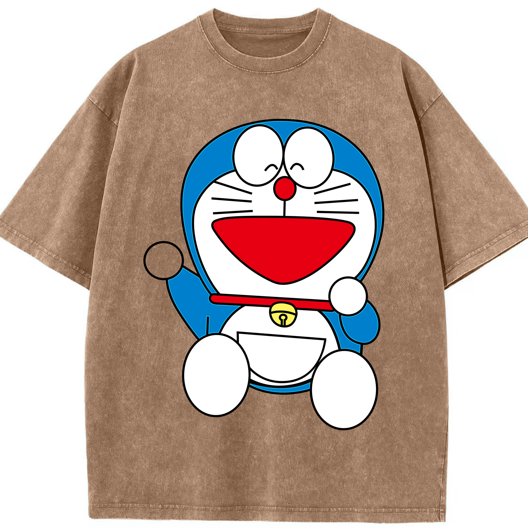 （画像用） ドラえもん Doraemon 綿100% ヴィンテージ風 半袖Tシャツ（フロントプリント）
