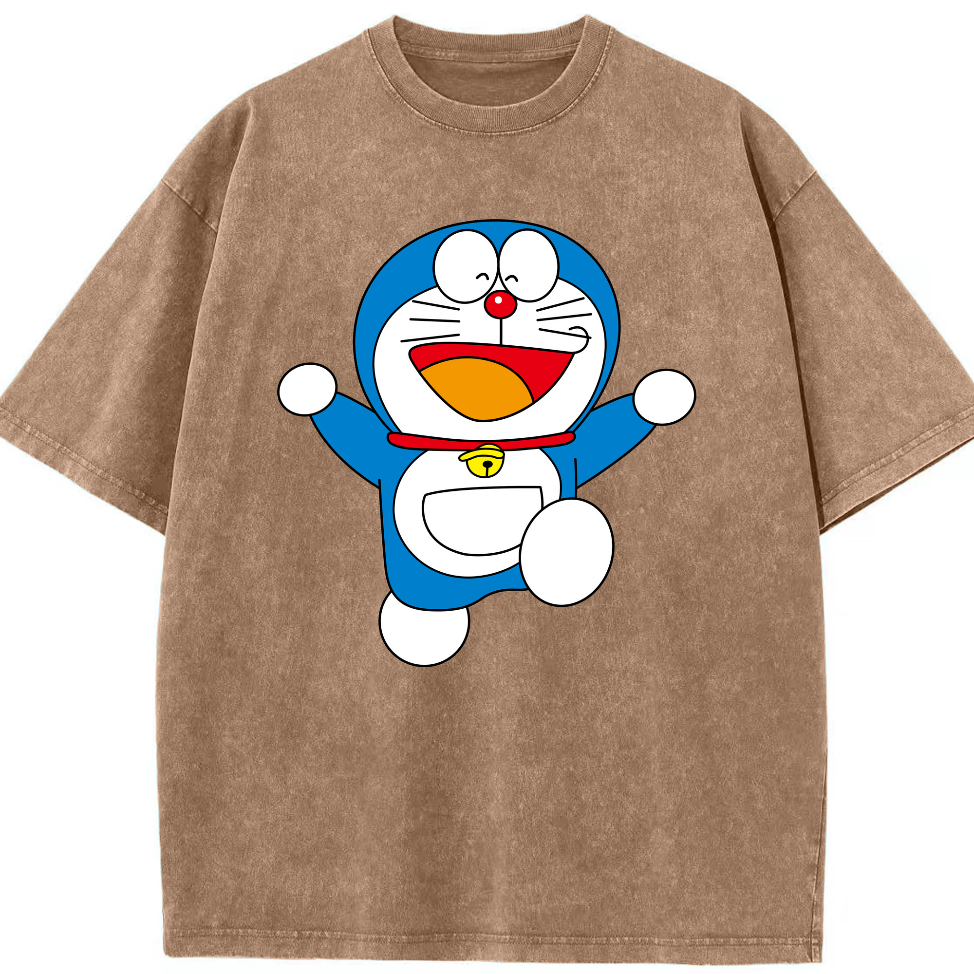 （画像用） ドラえもん Doraemon 綿100% ヴィンテージ風 半袖Tシャツ（フロントプリント）