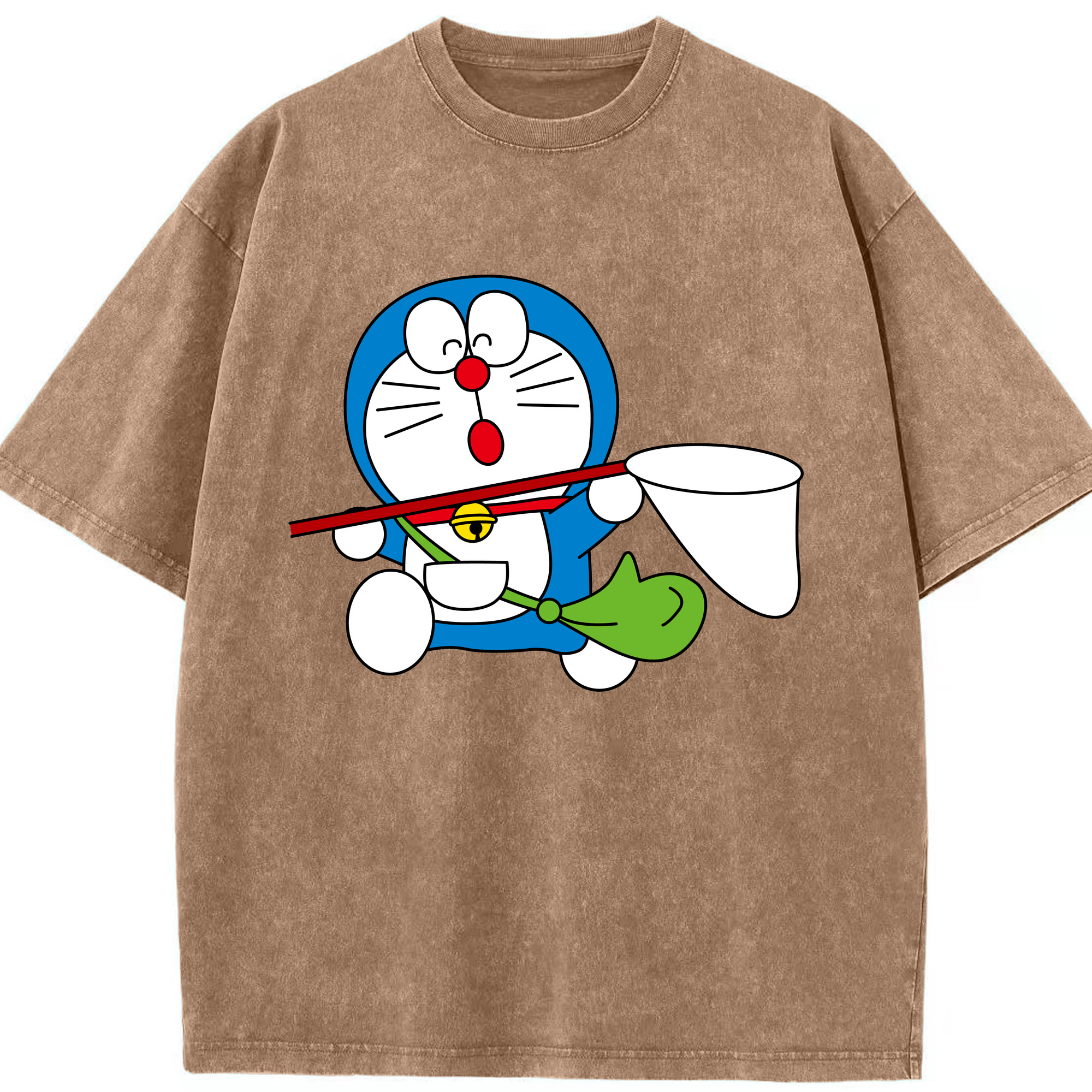 （画像用） ドラえもん Doraemon 綿100% ヴィンテージ風 半袖Tシャツ（フロントプリント）