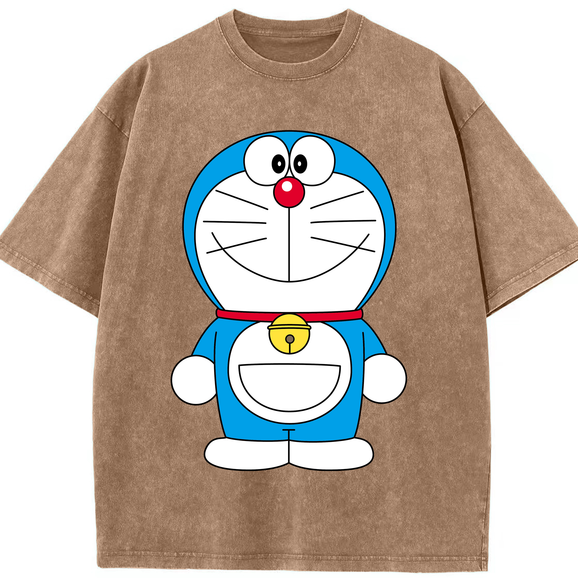 （画像用） ドラえもん Doraemon 綿100% ヴィンテージ風 半袖Tシャツ（フロントプリント）