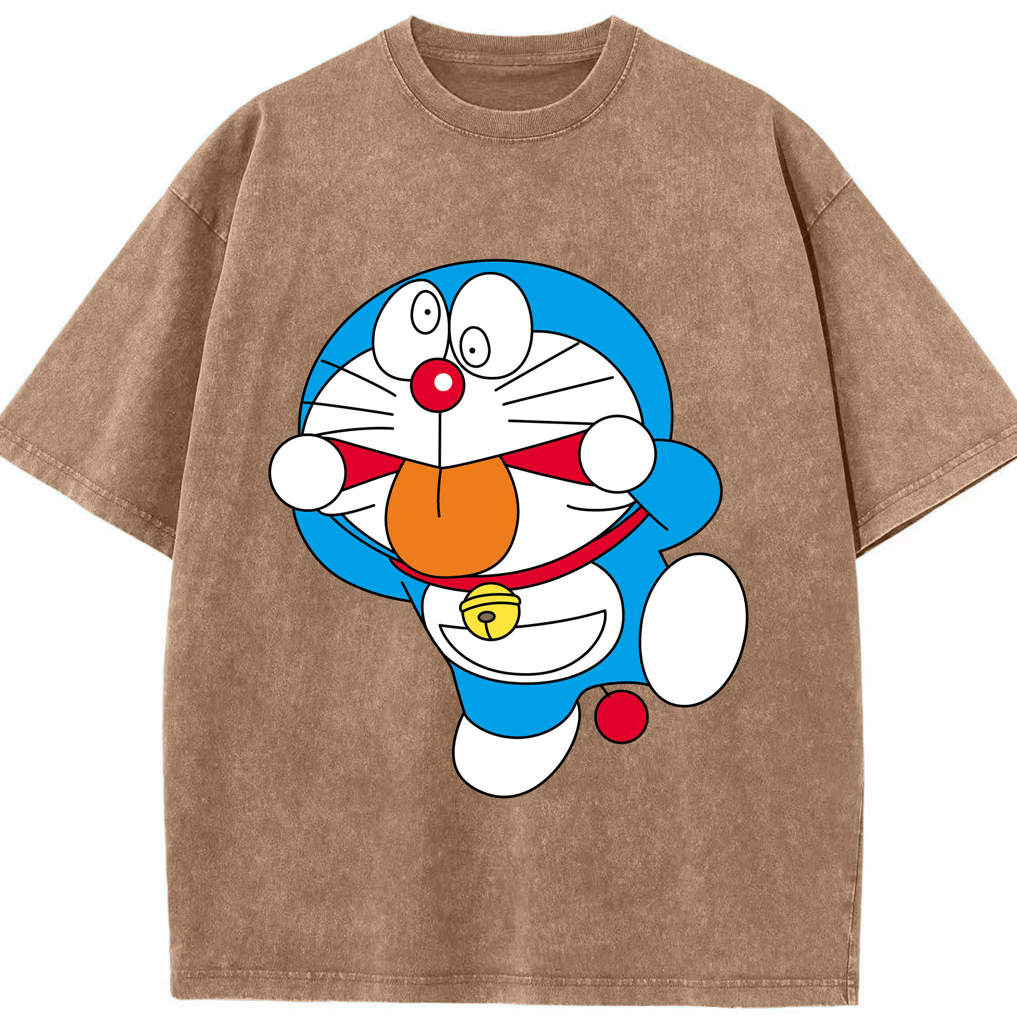 （画像用） ドラえもん Doraemon 綿100% ヴィンテージ風 半袖Tシャツ（フロントプリント）