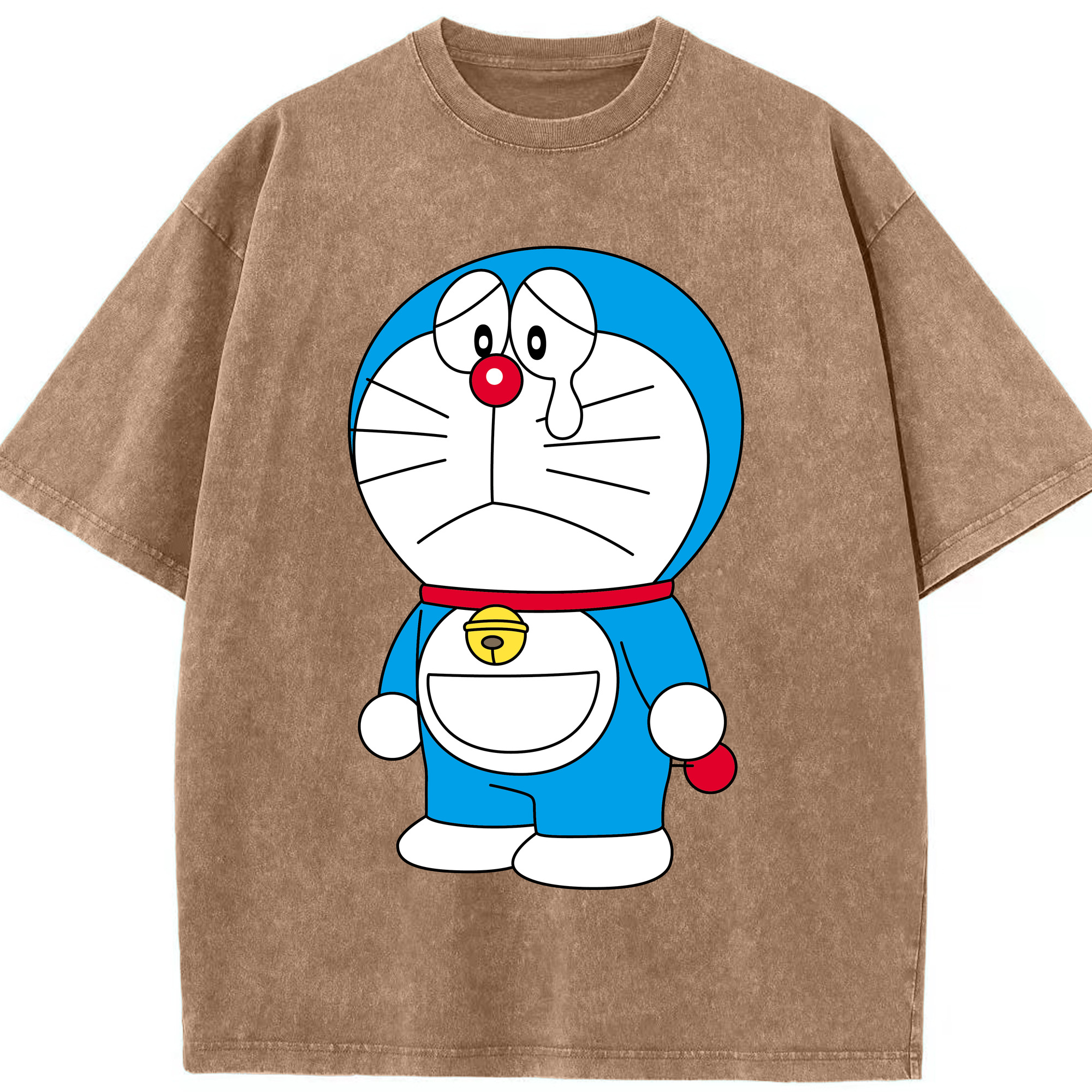 （画像用） ドラえもん Doraemon 綿100% ヴィンテージ風 半袖Tシャツ（フロントプリント）