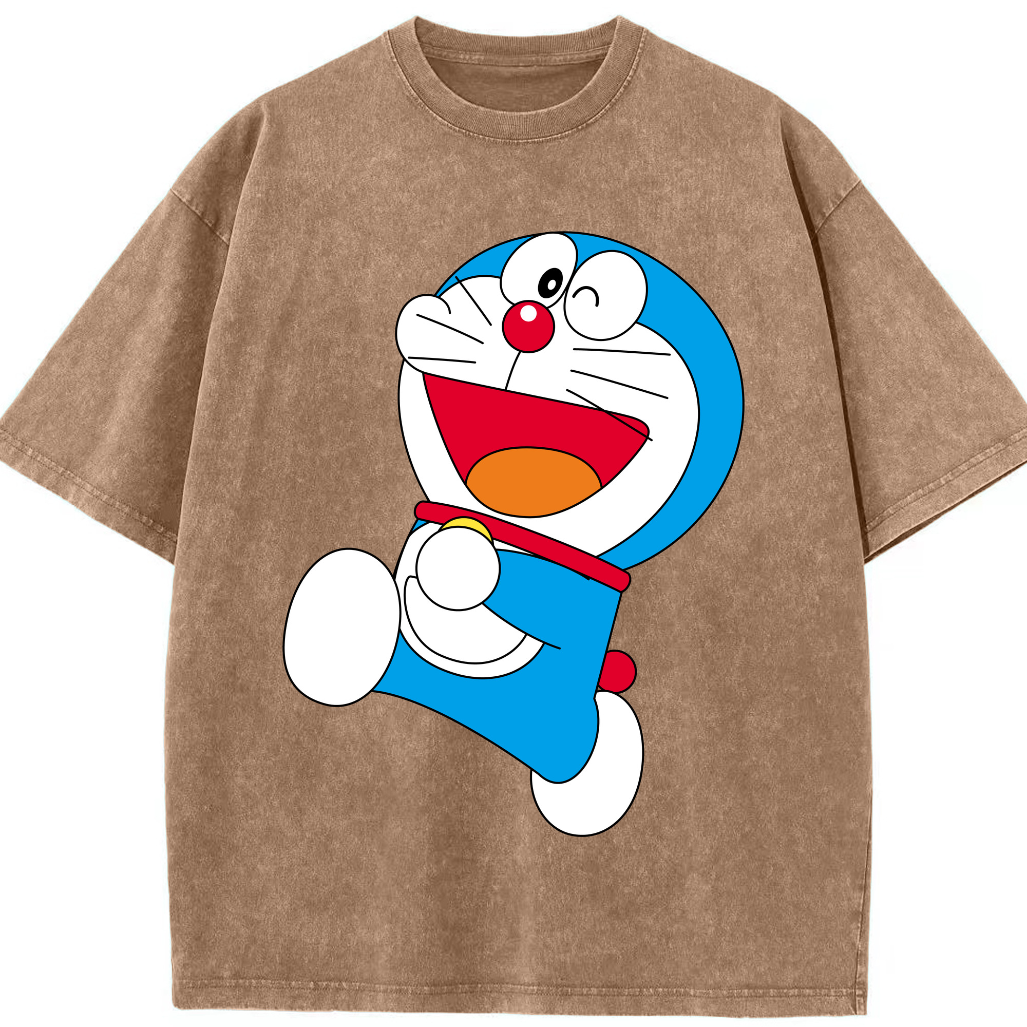 （画像用） ドラえもん Doraemon 綿100% ヴィンテージ風 半袖Tシャツ（フロントプリント）