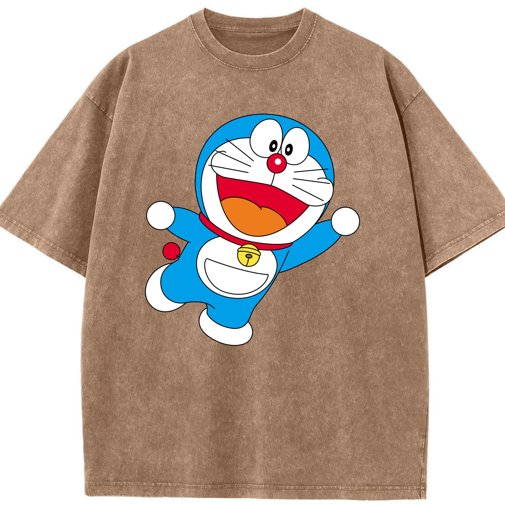 （画像用） ドラえもん Doraemon 綿100% ヴィンテージ風 半袖Tシャツ（フロントプリント）