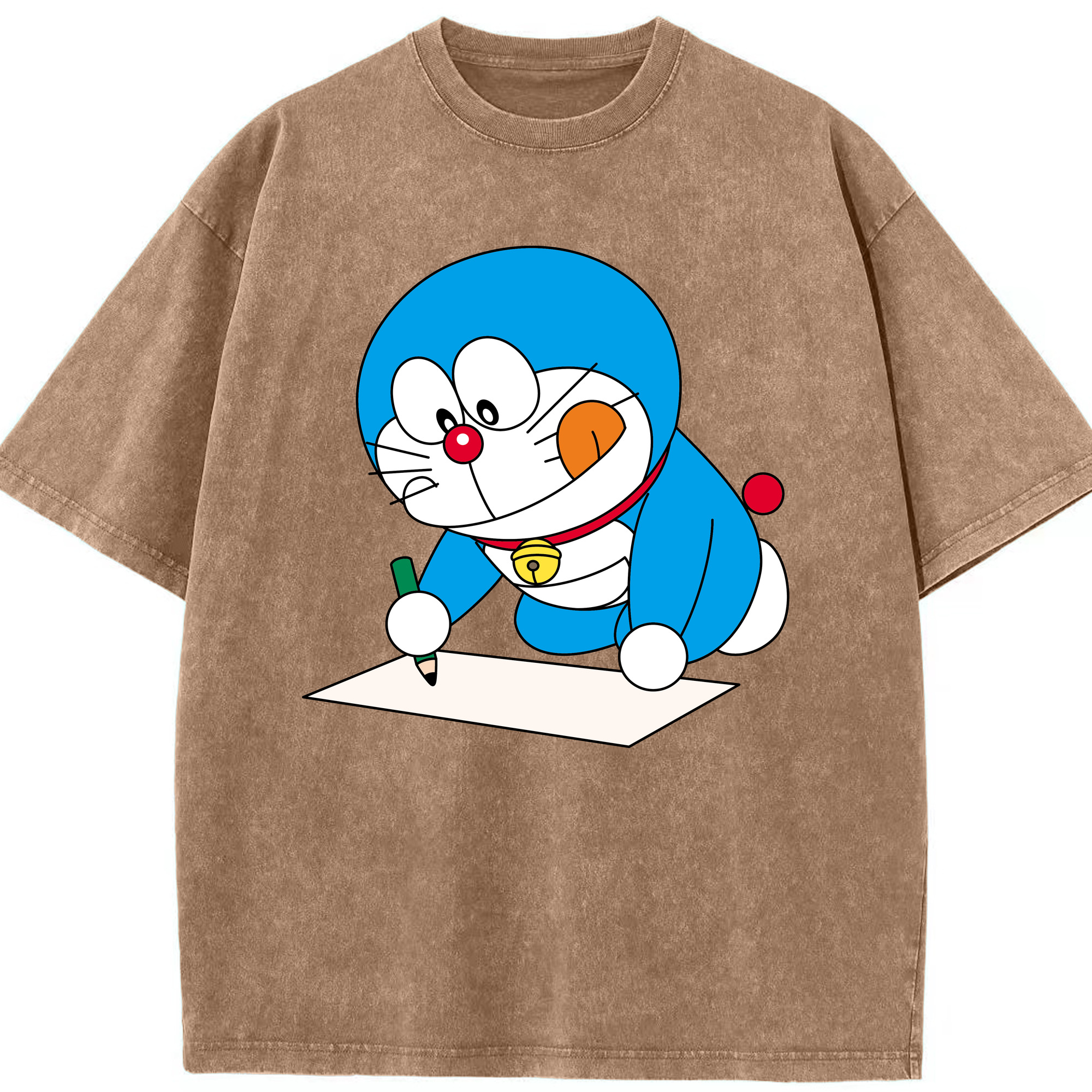（画像用） ドラえもん Doraemon 綿100% ヴィンテージ風 半袖Tシャツ（フロントプリント）