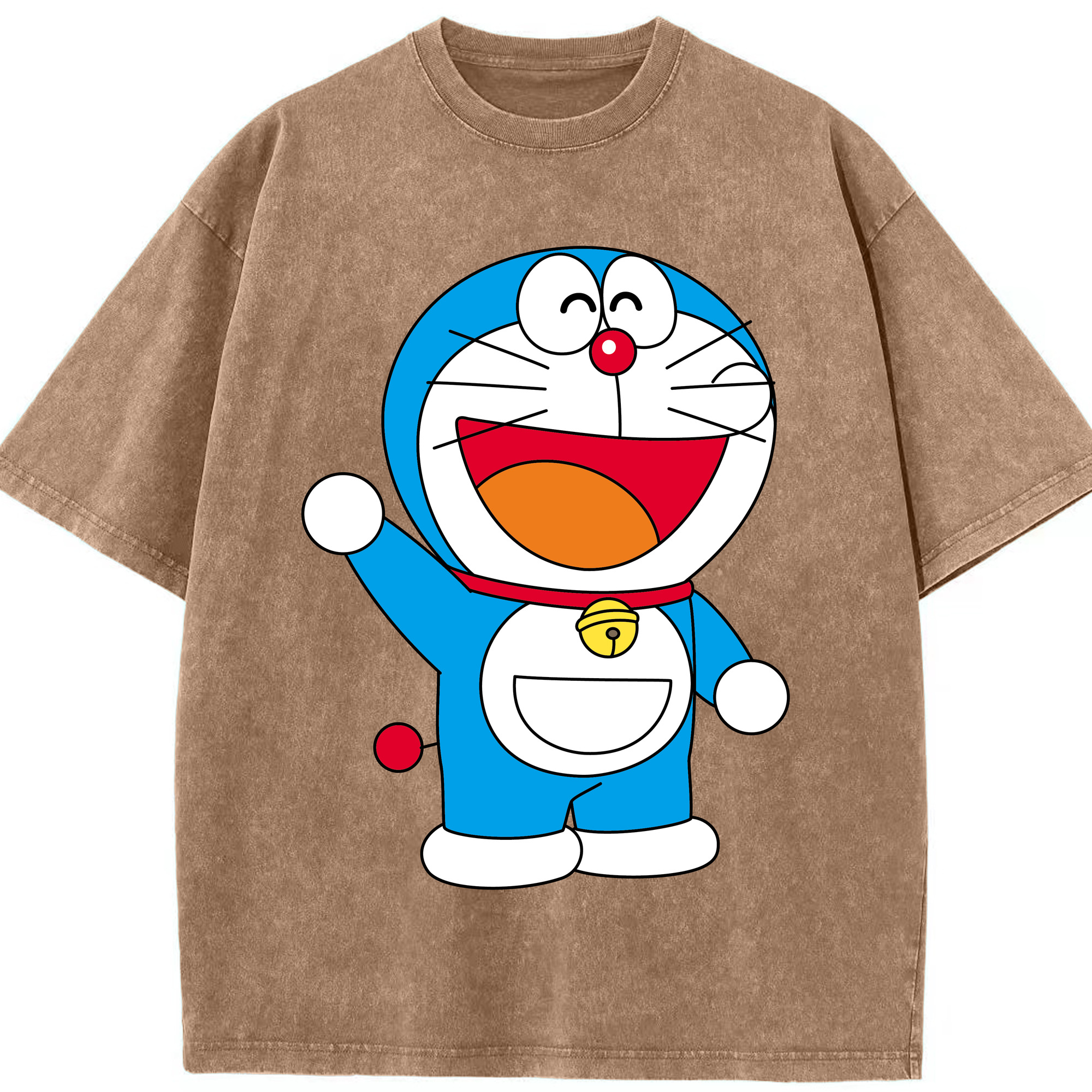 （画像用） ドラえもん Doraemon 綿100% ヴィンテージ風 半袖Tシャツ（フロントプリント）
