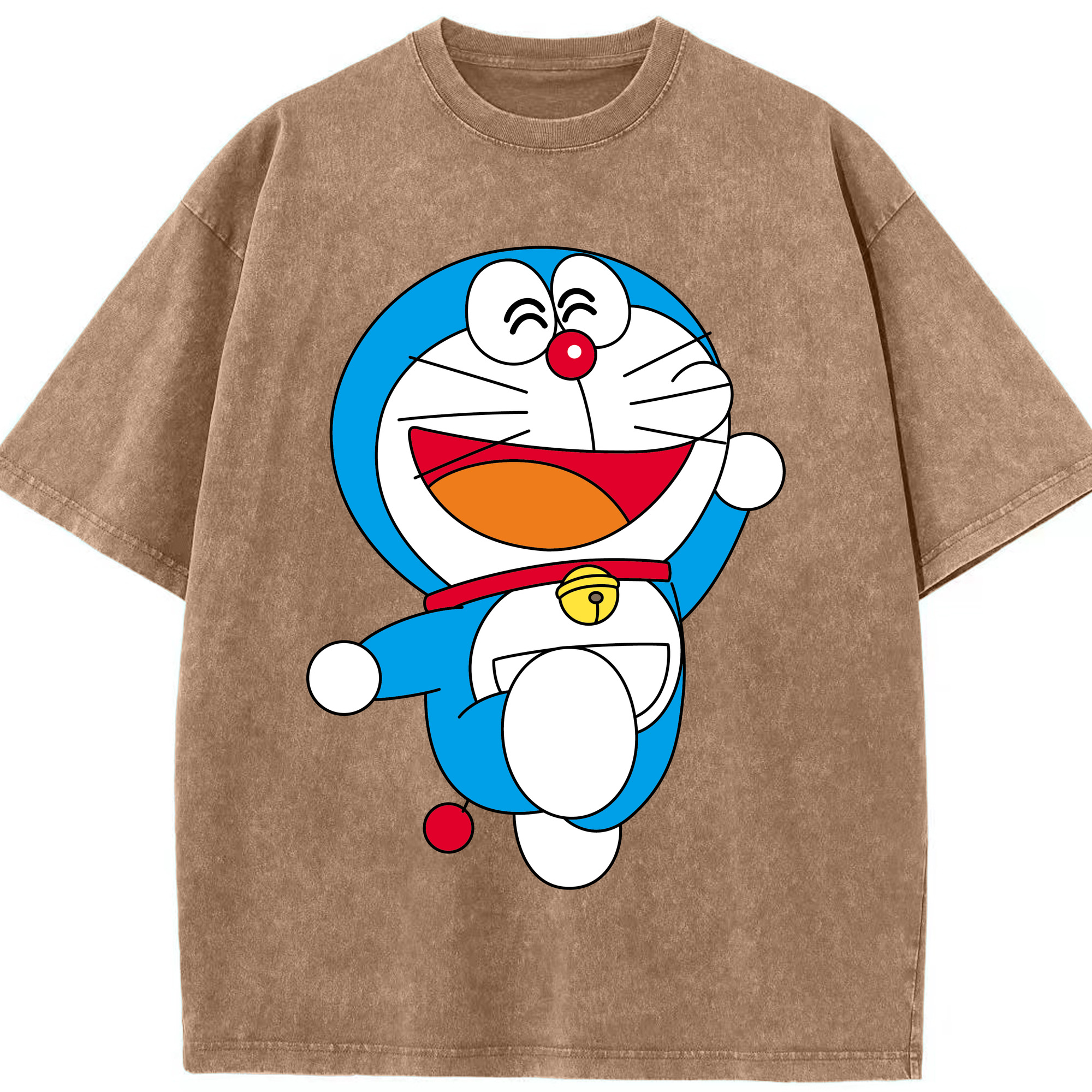 （画像用） ドラえもん Doraemon 綿100% ヴィンテージ風 半袖Tシャツ（フロントプリント）