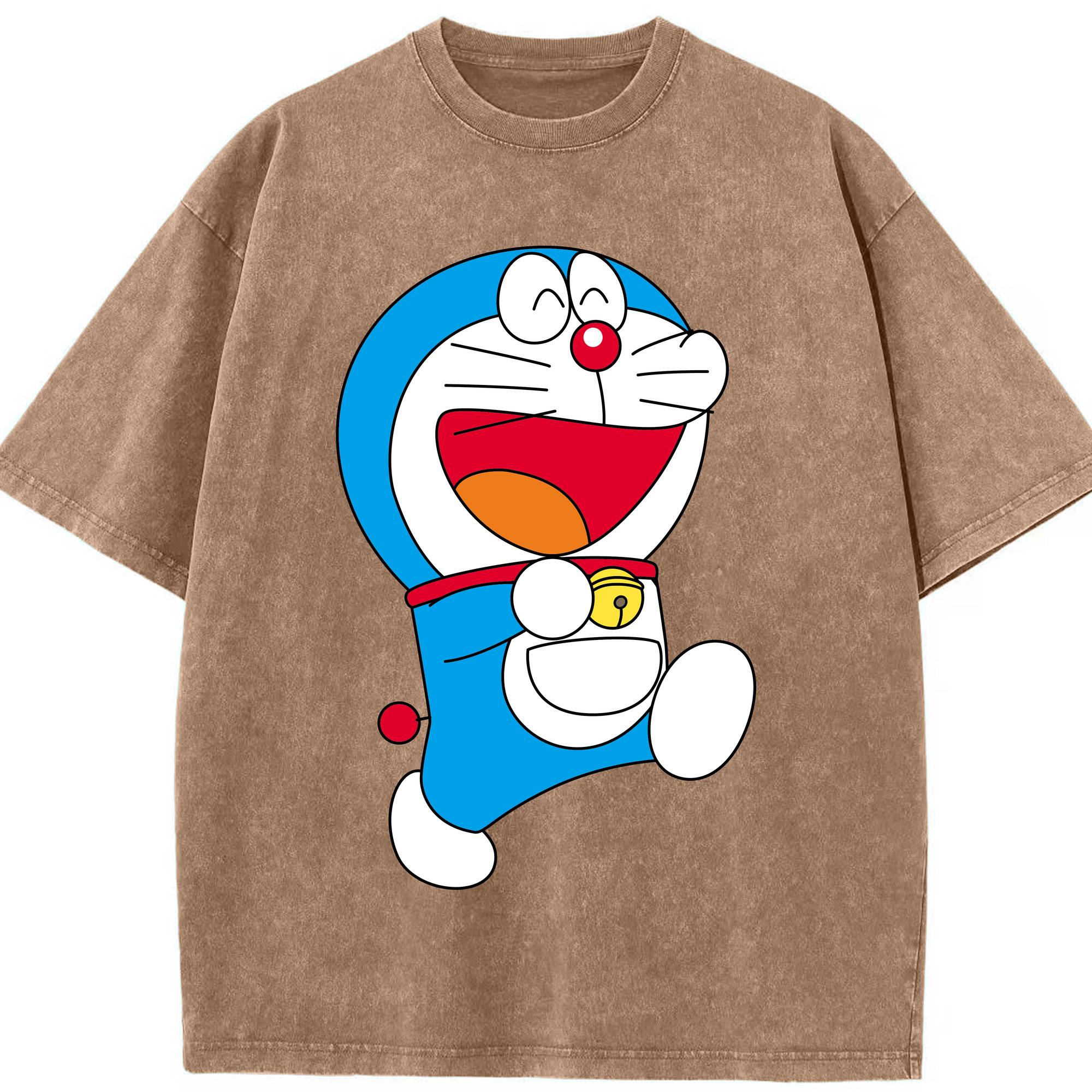 （画像用） ドラえもん Doraemon 綿100% ヴィンテージ風 半袖Tシャツ（フロントプリント）