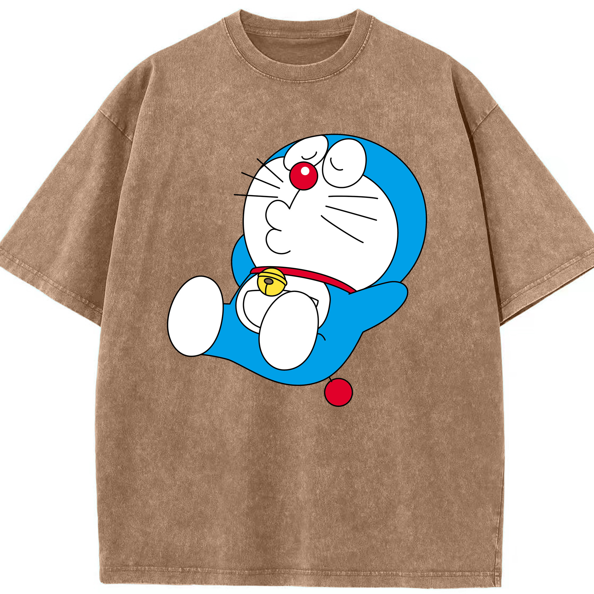 （画像用） ドラえもん Doraemon 綿100% ヴィンテージ風 半袖Tシャツ（フロントプリント）