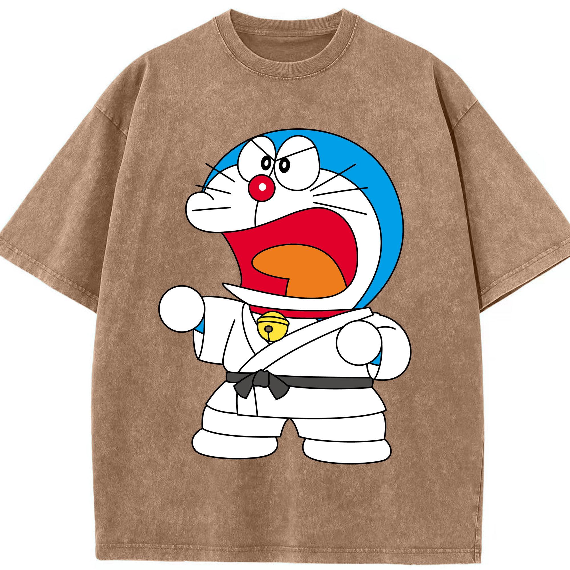 （画像用） ドラえもん Doraemon 綿100% ヴィンテージ風 半袖Tシャツ（フロントプリント）