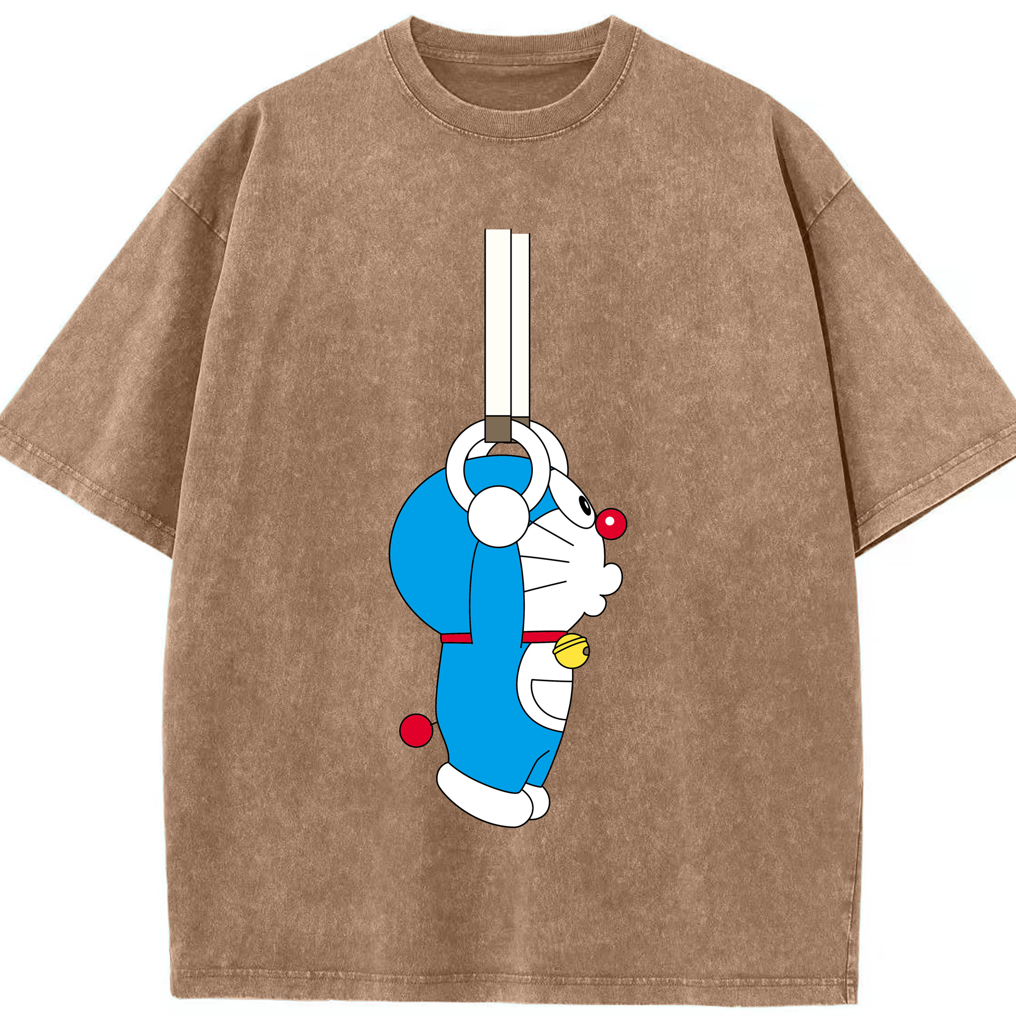 （画像用） ドラえもん Doraemon 綿100% ヴィンテージ風 半袖Tシャツ（フロントプリント）