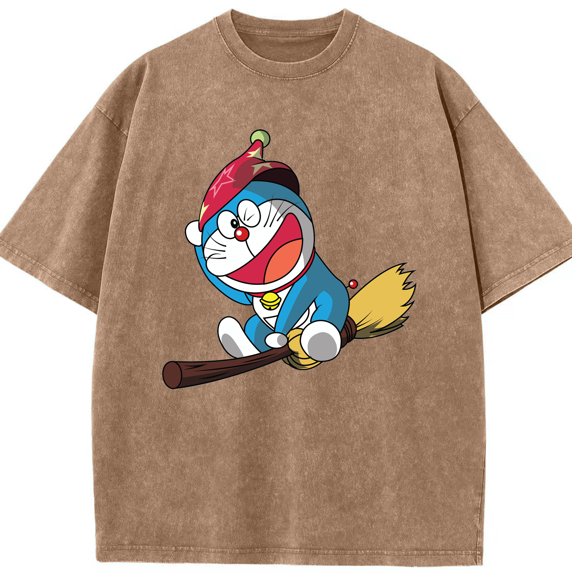 （画像用） ドラえもん Doraemon 綿100% ヴィンテージ風 半袖Tシャツ（フロントプリント）