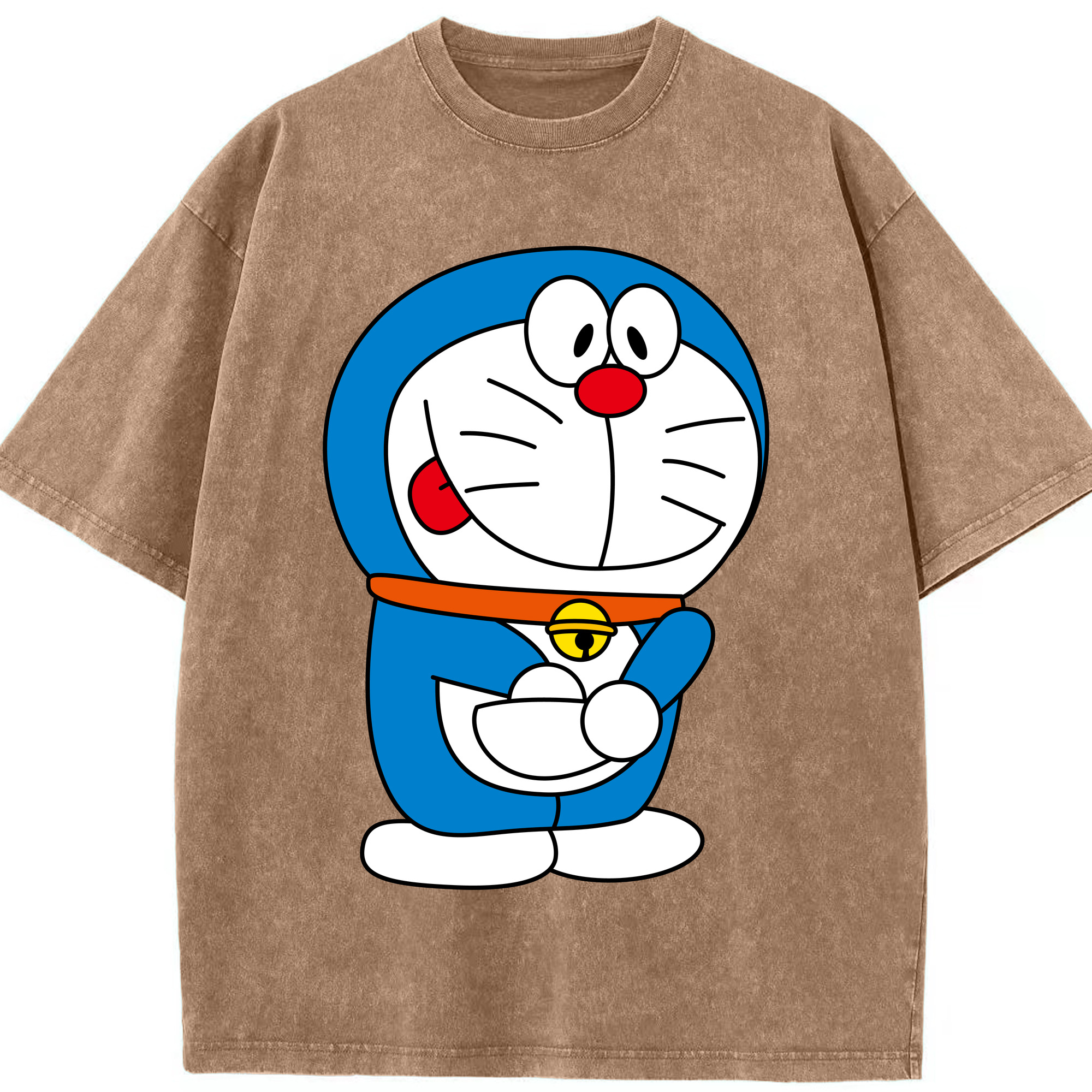 （画像用） ドラえもん Doraemon 綿100% ヴィンテージ風 半袖Tシャツ（フロントプリント）