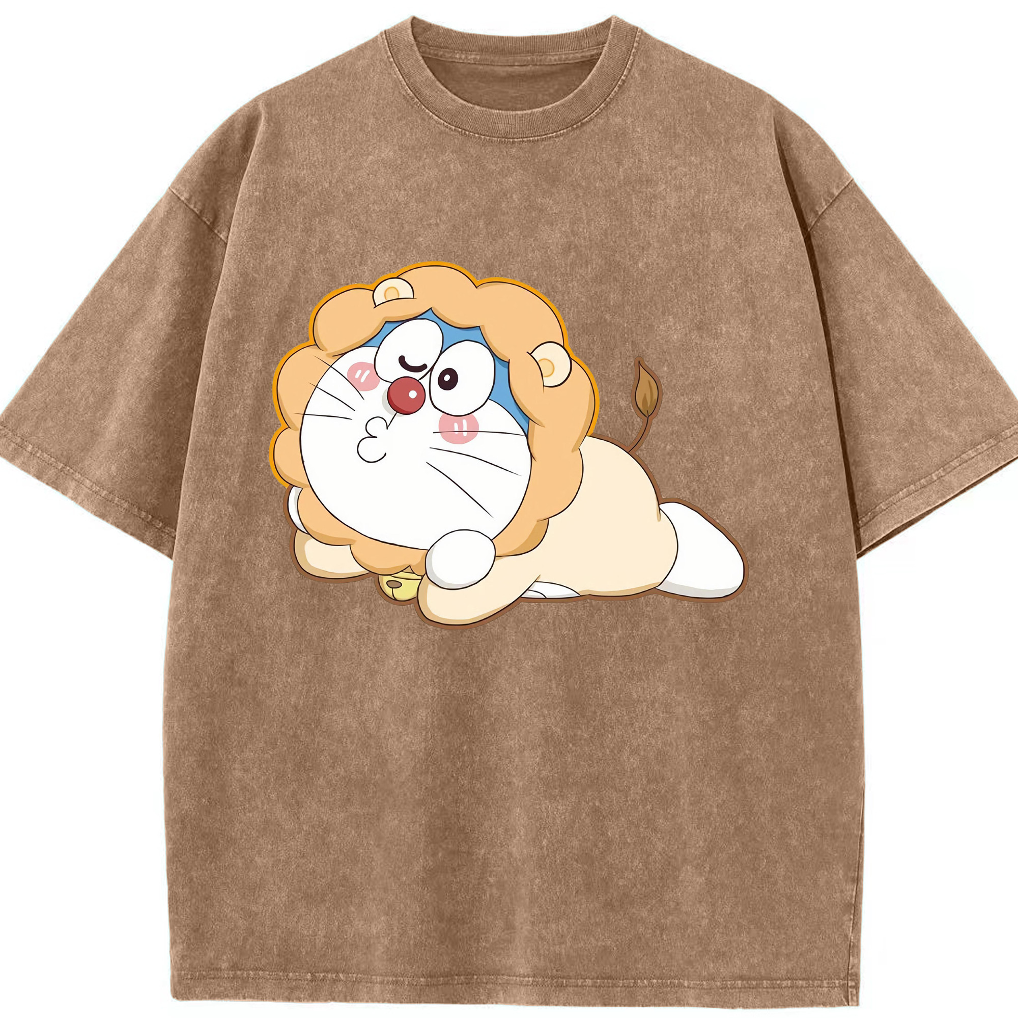 （画像用） ドラえもん Doraemon 綿100% ヴィンテージ風 半袖Tシャツ（フロントプリント）