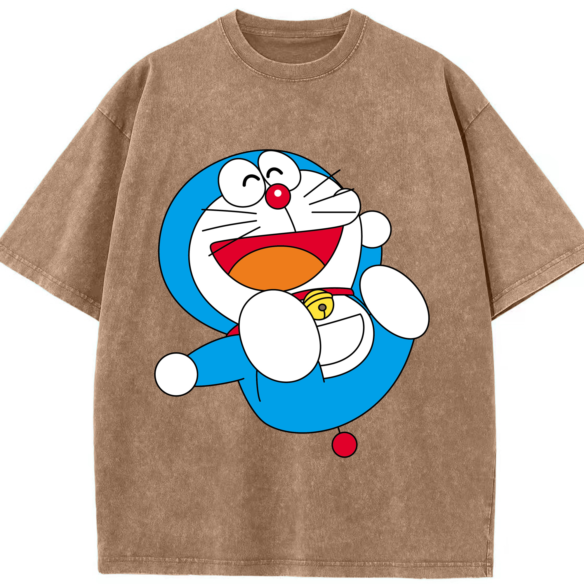（画像用） ドラえもん Doraemon 綿100% ヴィンテージ風 半袖Tシャツ（フロントプリント）