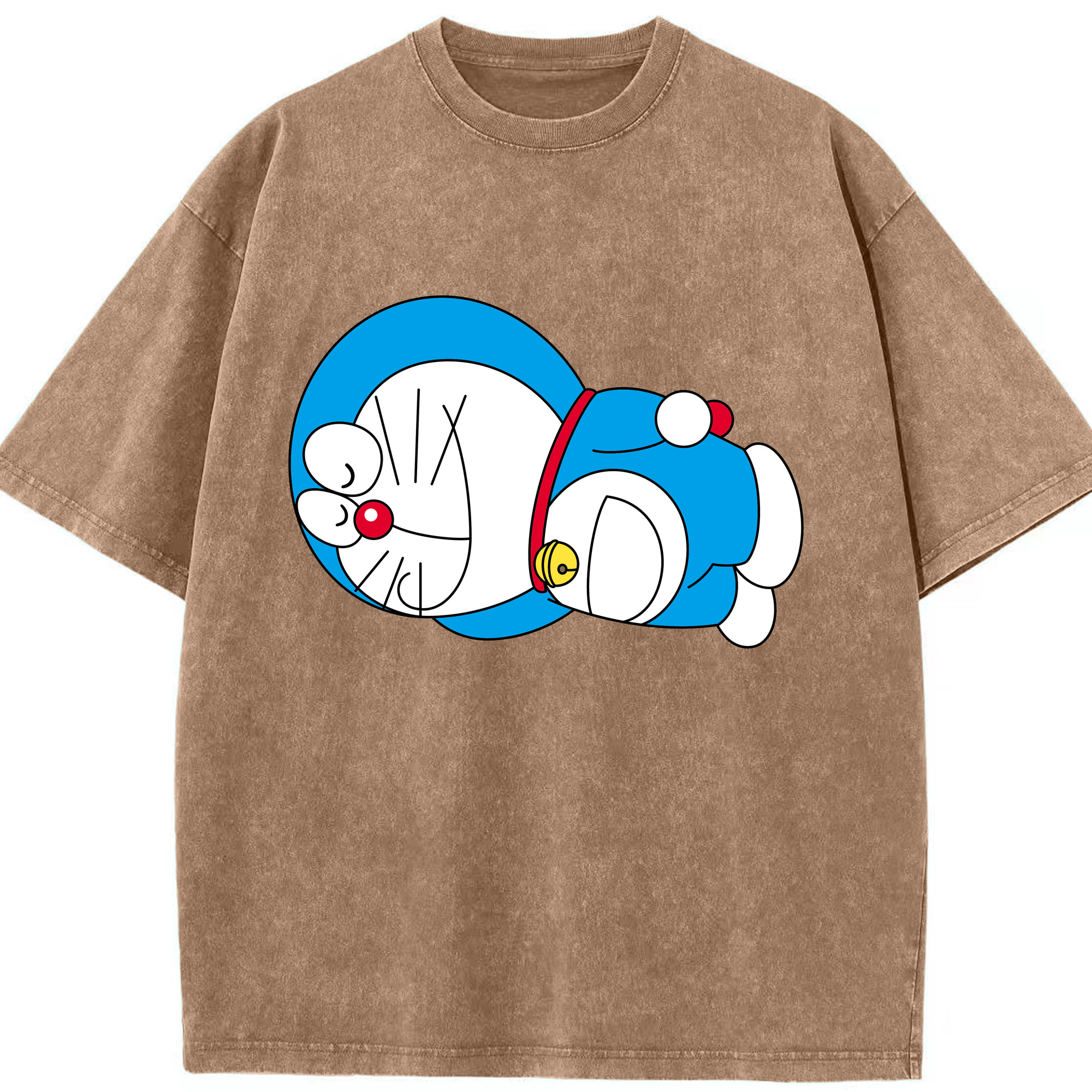 （画像用） ドラえもん Doraemon 綿100% ヴィンテージ風 半袖Tシャツ（フロントプリント）