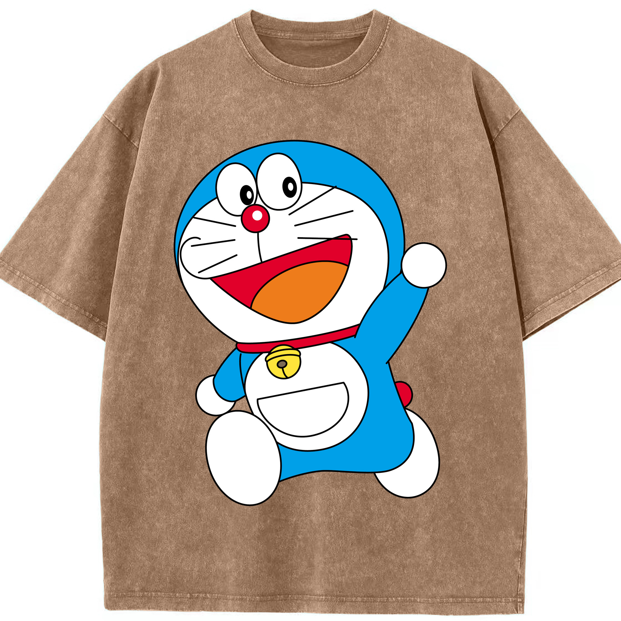 （画像用） ドラえもん Doraemon 綿100% ヴィンテージ風 半袖Tシャツ（フロントプリント）