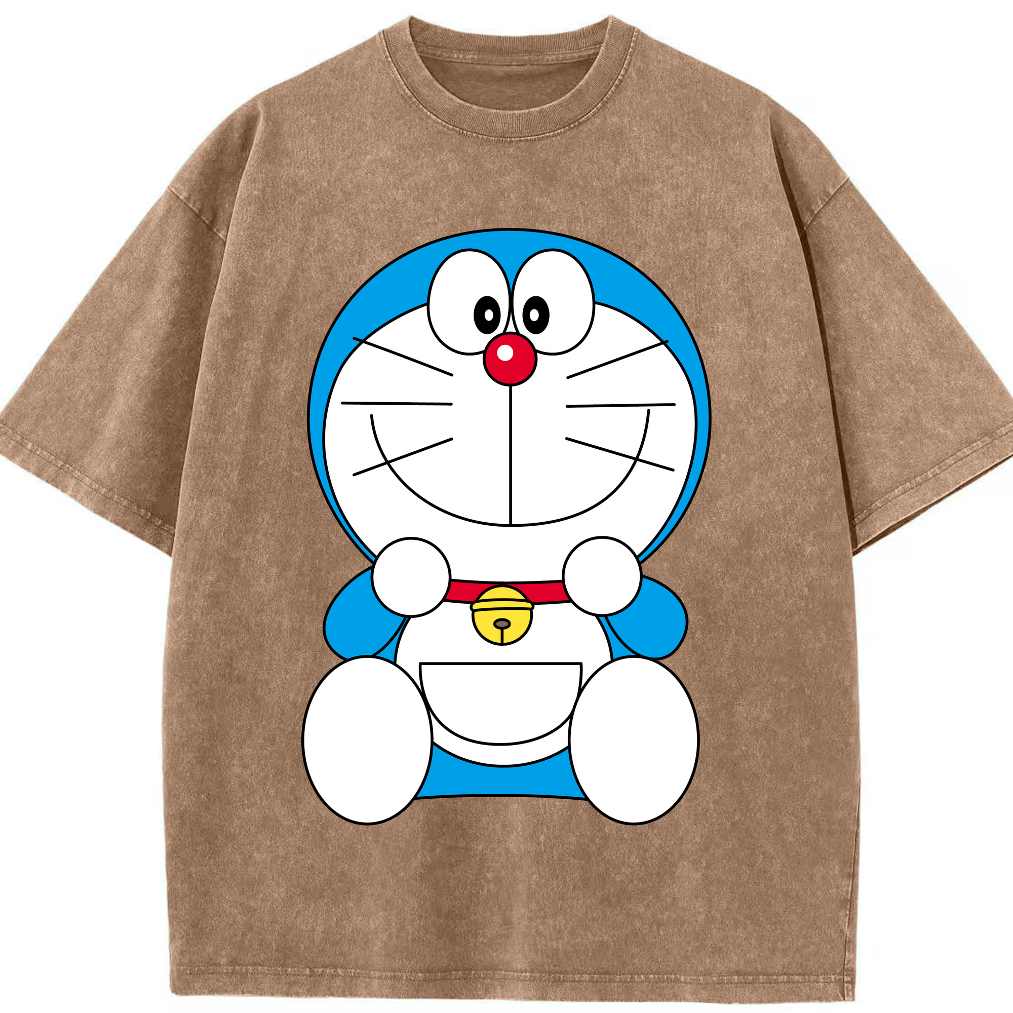（画像用） ドラえもん Doraemon 綿100% ヴィンテージ風 半袖Tシャツ（フロントプリント）