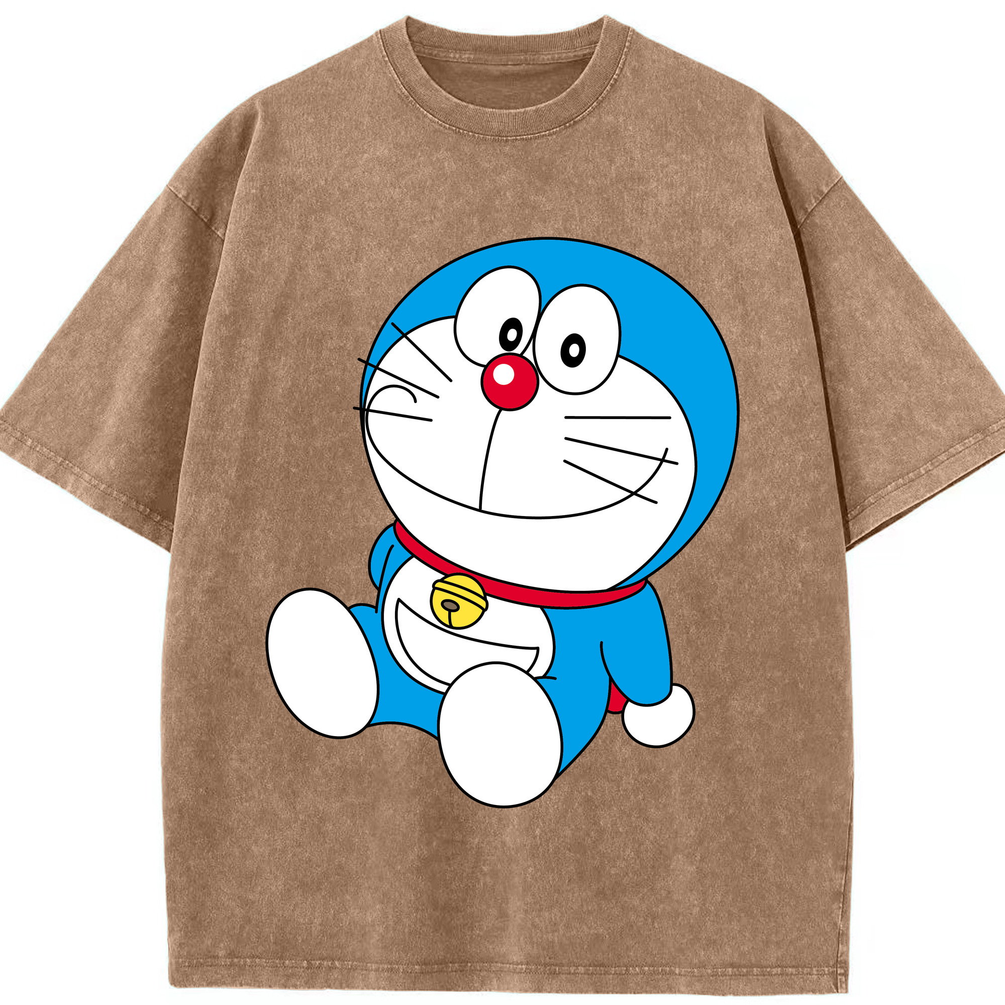 （画像用） ドラえもん Doraemon 綿100% ヴィンテージ風 半袖Tシャツ（フロントプリント）