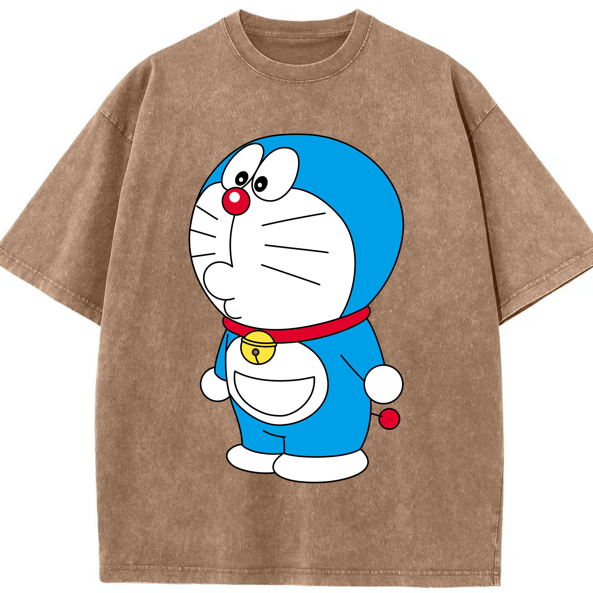 （画像用） ドラえもん Doraemon 綿100% ヴィンテージ風 半袖Tシャツ（フロントプリント）