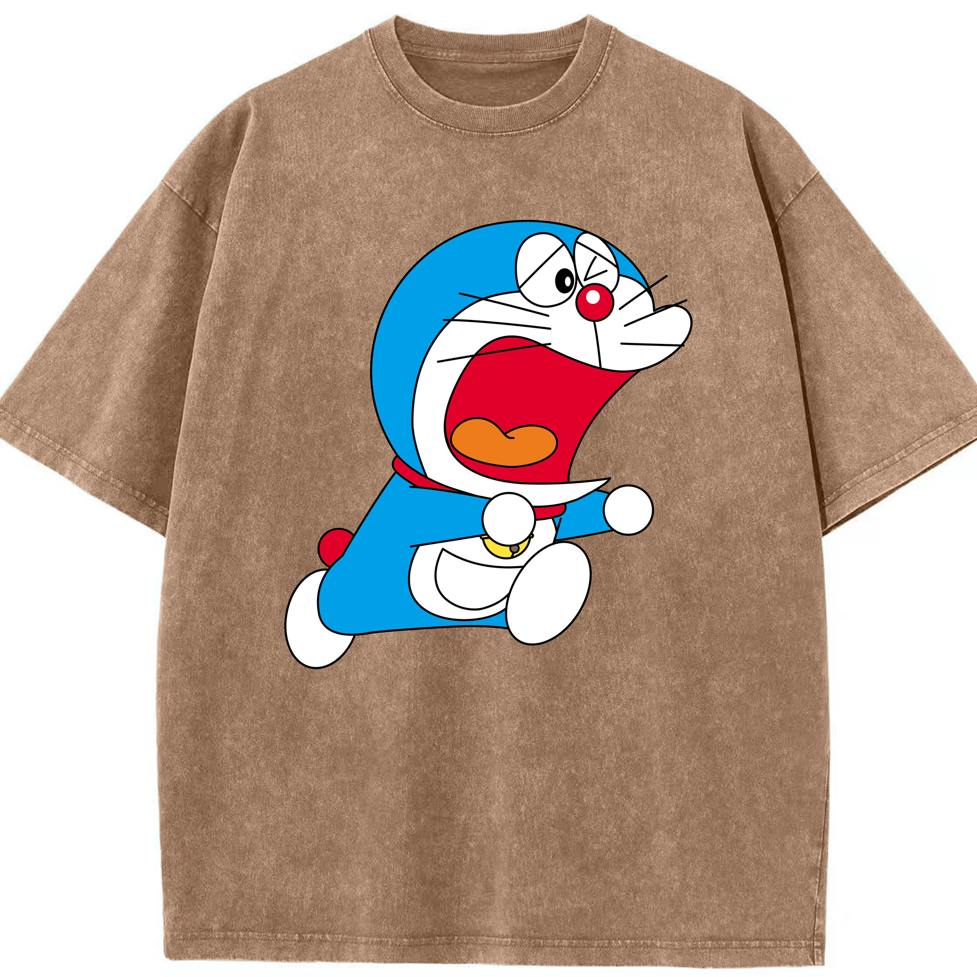 （画像用） ドラえもん Doraemon 綿100% ヴィンテージ風 半袖Tシャツ（フロントプリント）