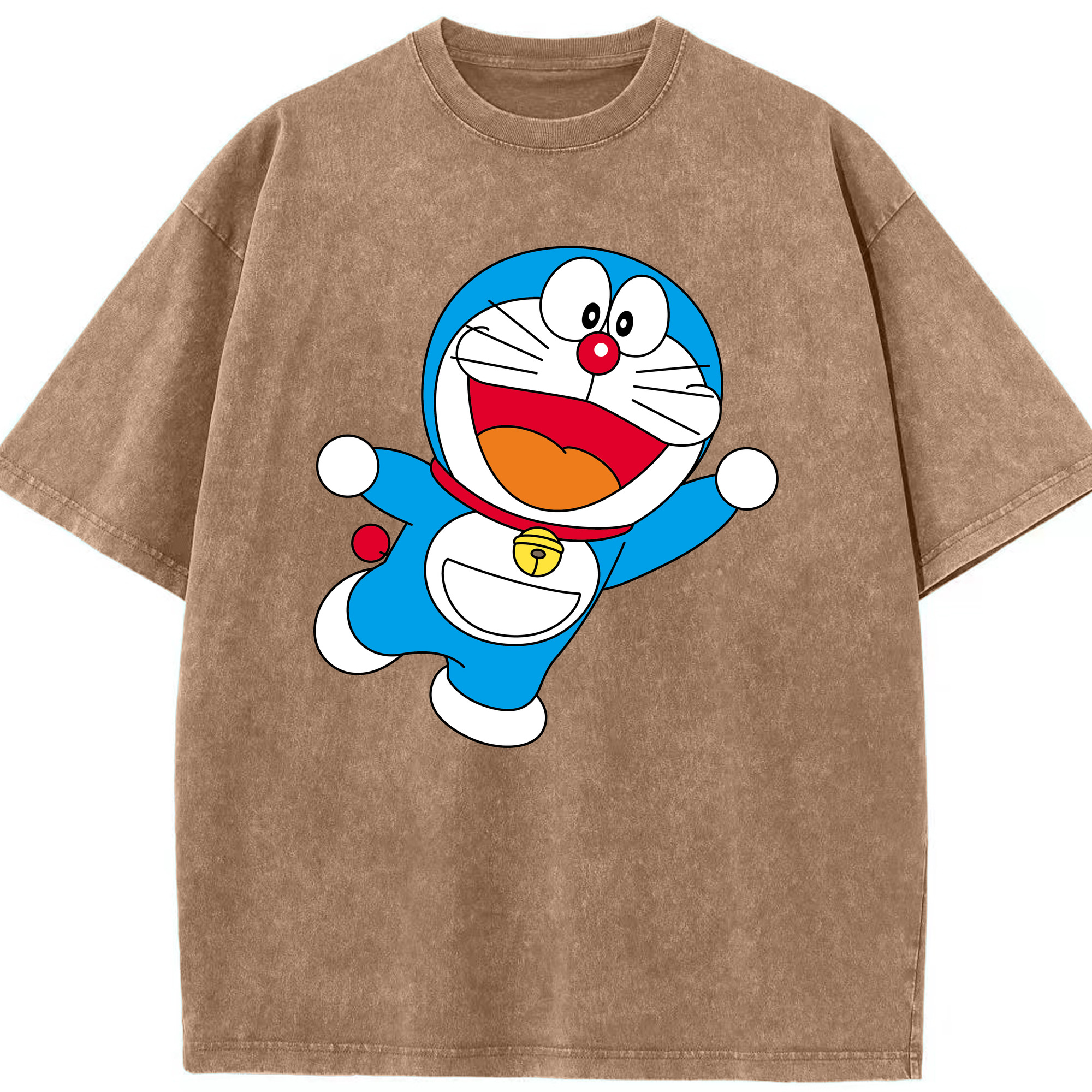 （画像用） ドラえもん Doraemon 綿100% ヴィンテージ風 半袖Tシャツ（フロントプリント）
