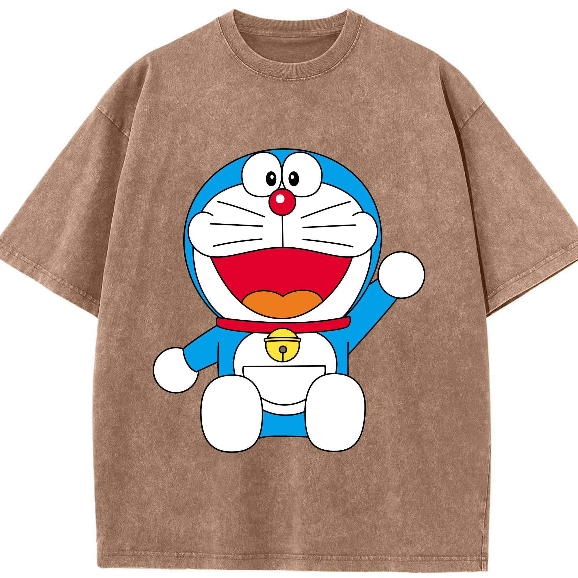 （画像用） ドラえもん Doraemon 綿100% ヴィンテージ風 半袖Tシャツ（フロントプリント）