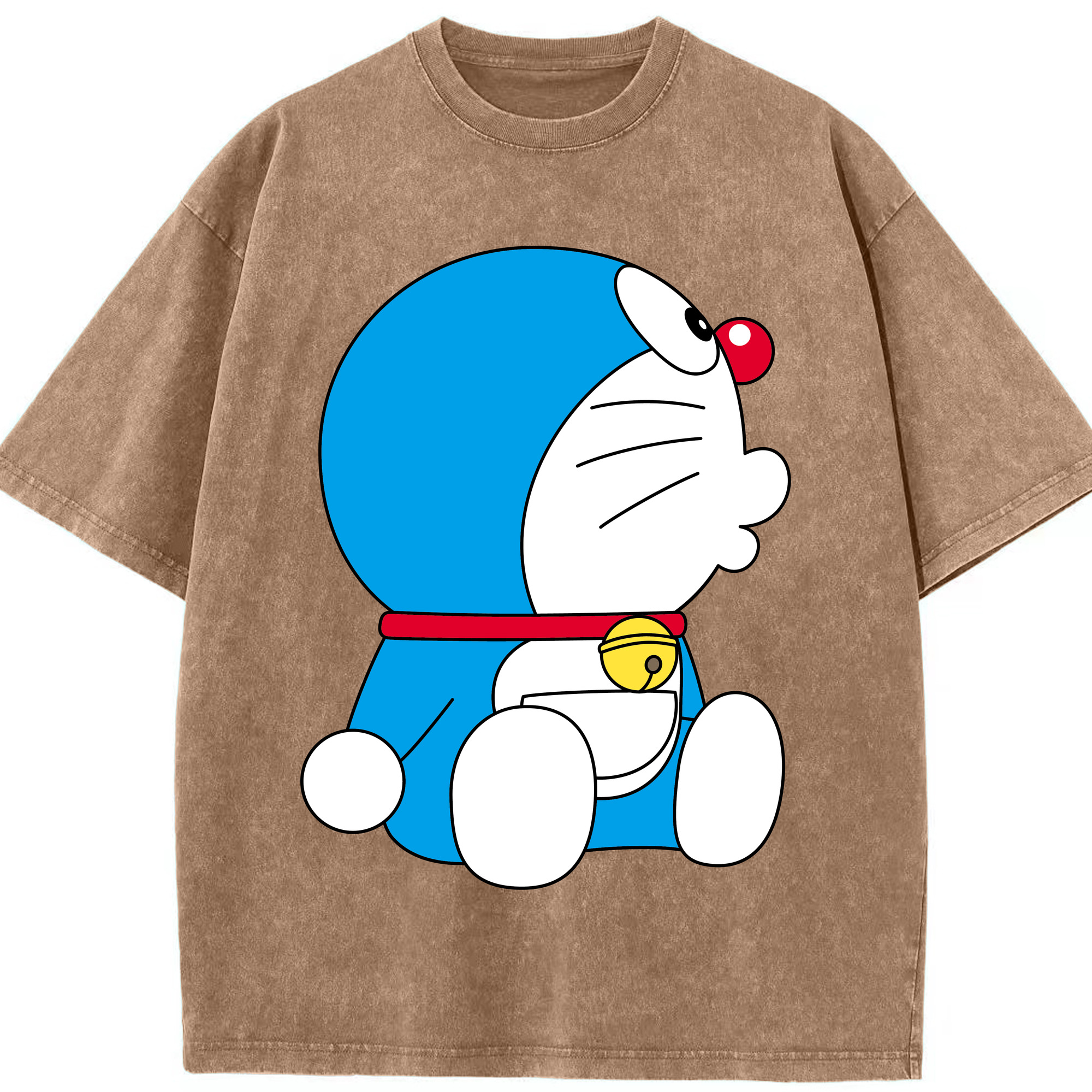 （画像用） ドラえもん Doraemon 綿100% ヴィンテージ風 半袖Tシャツ（フロントプリント）