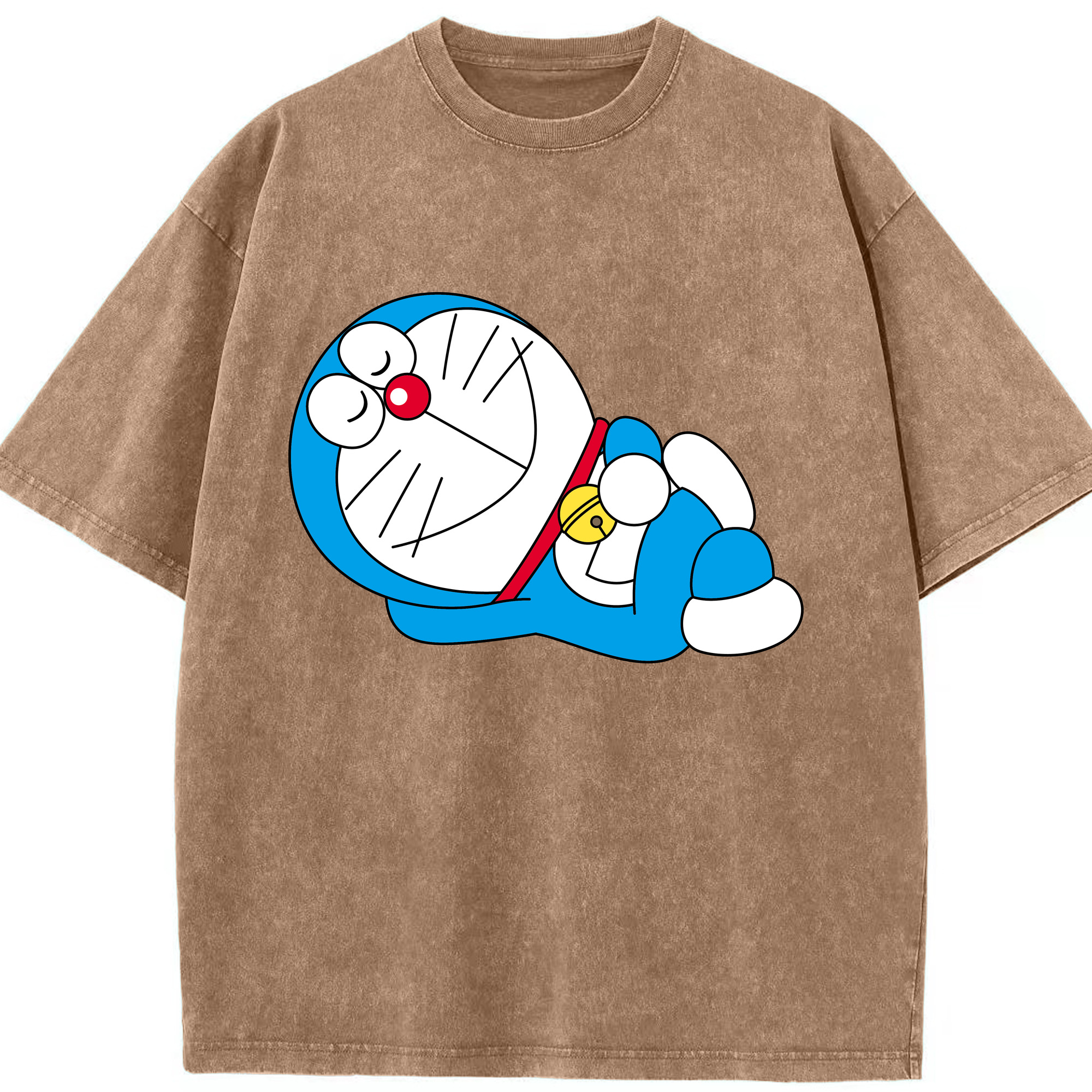 （画像用） ドラえもん Doraemon 綿100% ヴィンテージ風 半袖Tシャツ（フロントプリント）