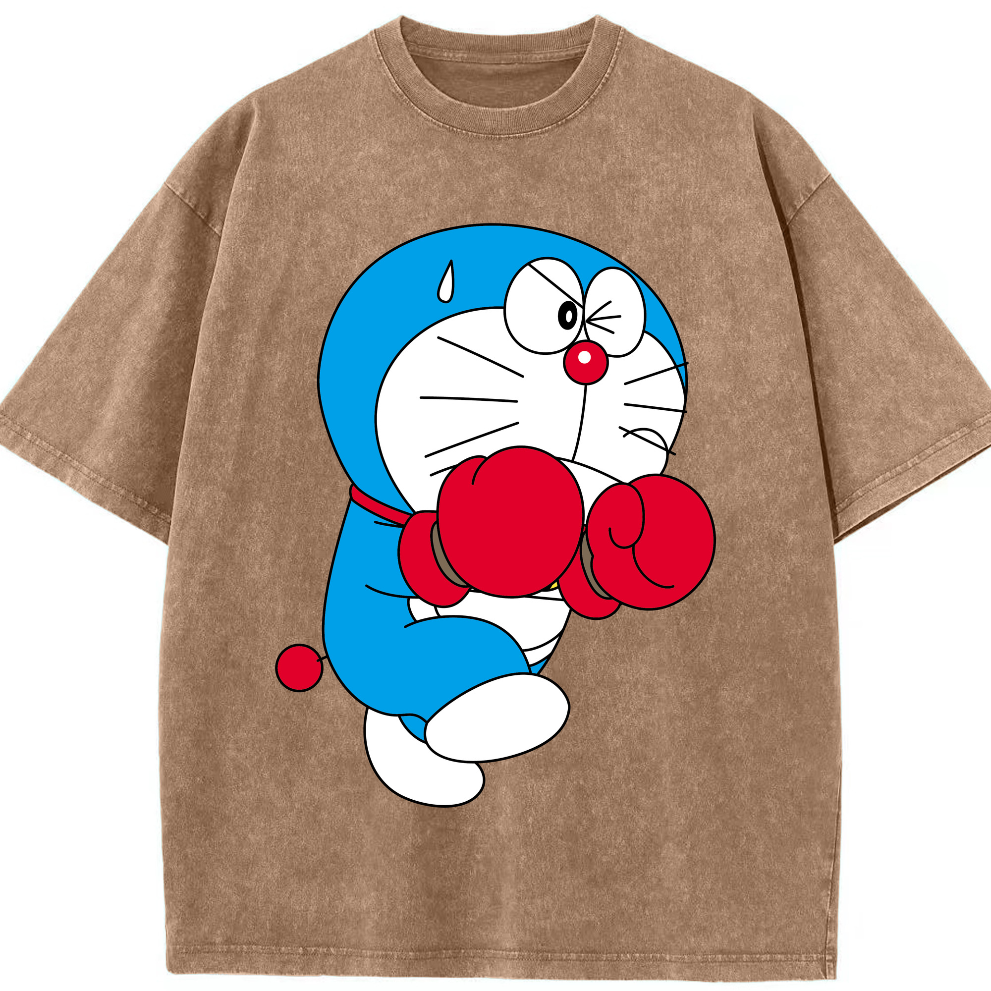 （画像用） ドラえもん Doraemon 綿100% ヴィンテージ風 半袖Tシャツ（フロントプリント）