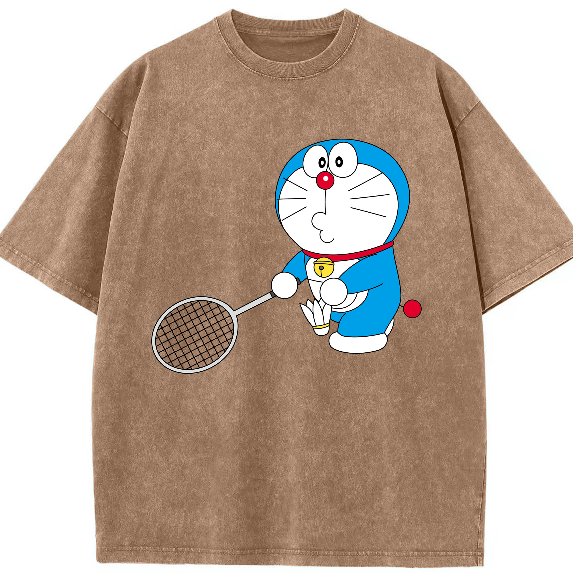 （画像用） ドラえもん Doraemon 綿100% ヴィンテージ風 半袖Tシャツ（フロントプリント）
